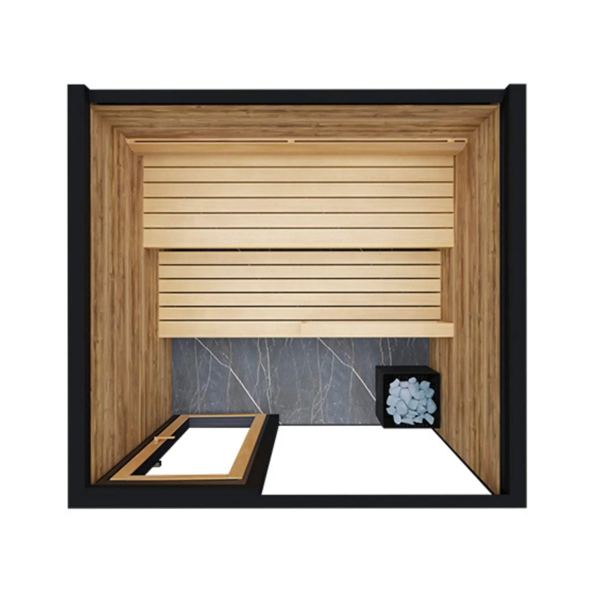 ThermaSol Spectra 4-Person Fully-Assembled Outdoor Sauna Cabin [Made-To-Order] [14-SPECTRA] (SAK46921) by SAKSBY WHOLESALE