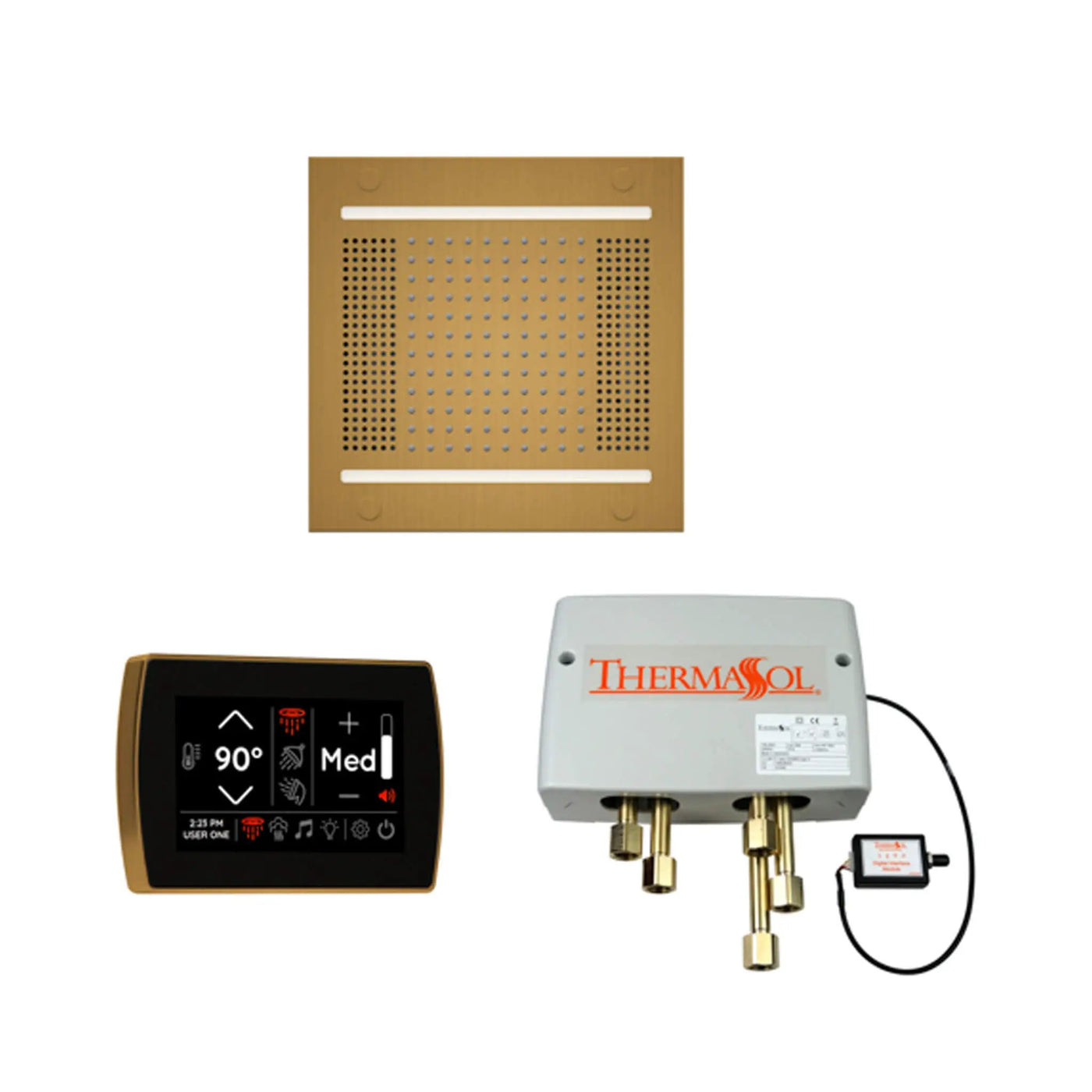 ThermaSol STC & HydroVive Wellness Shower Package With Digital Shower Valve (SAK40716) by SAKSBY WHOLESALE