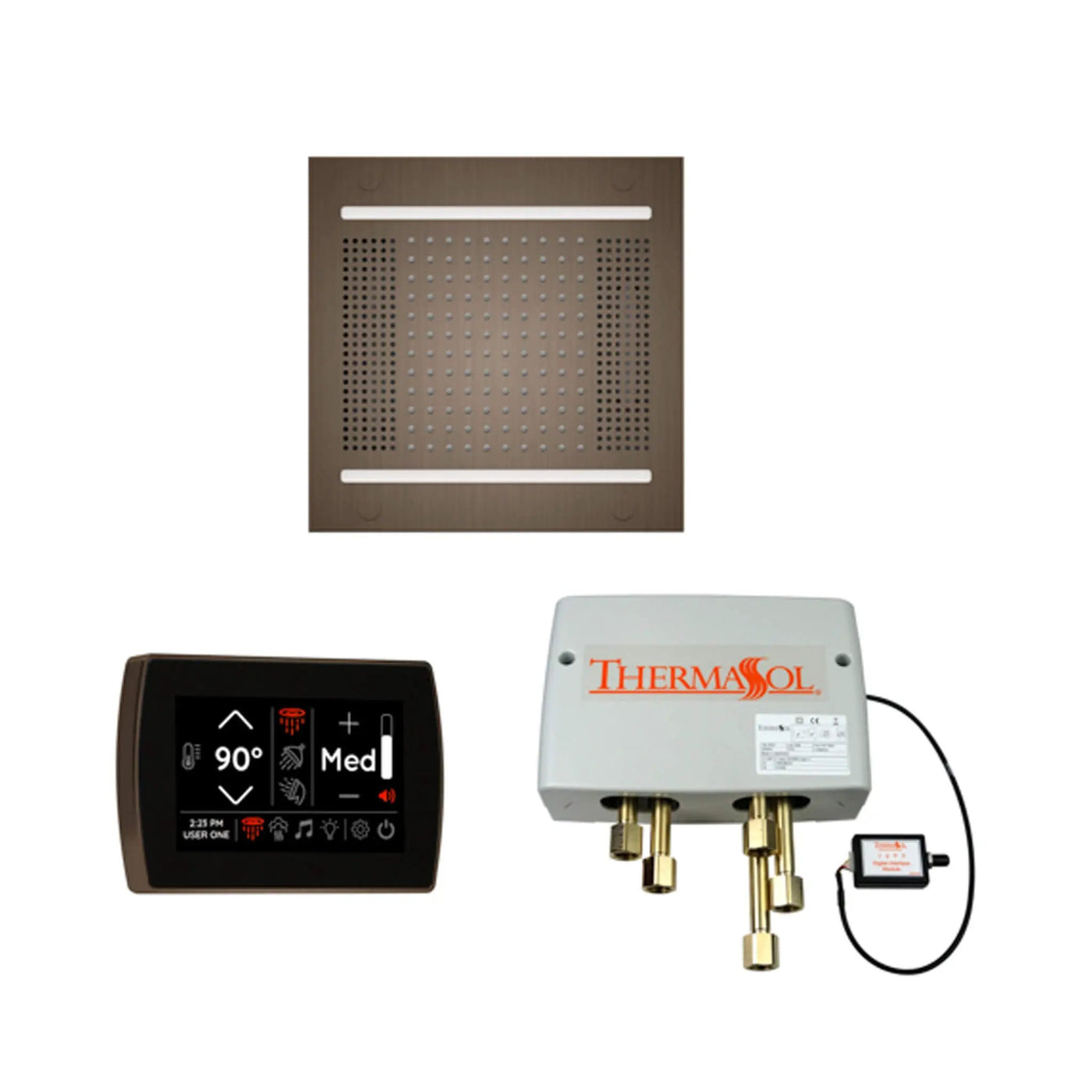 ThermaSol STC & HydroVive Wellness Shower Package With Digital Shower Valve (SAK40716) by SAKSBY WHOLESALE