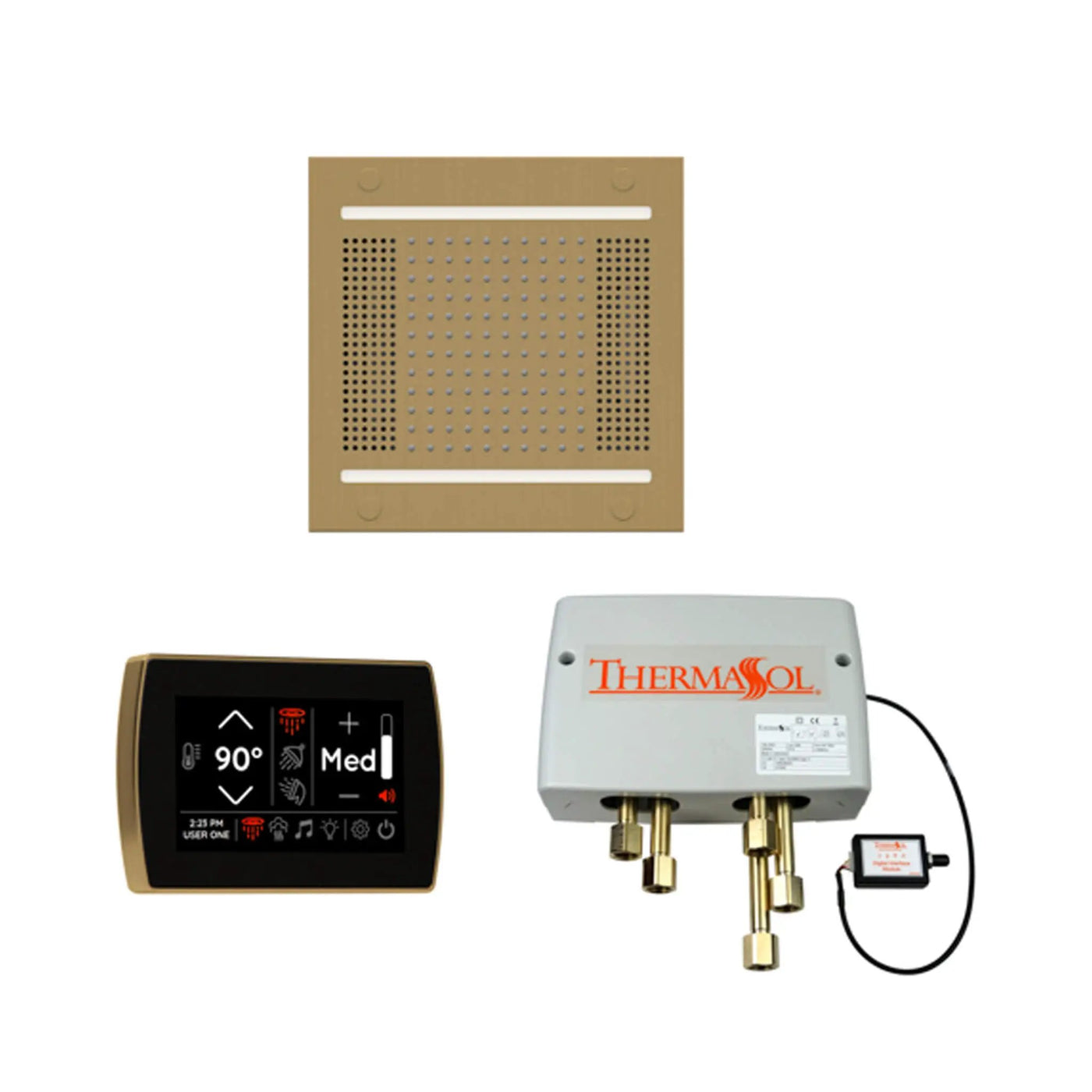 ThermaSol STC & HydroVive Wellness Shower Package With Digital Shower Valve (SAK40716) by SAKSBY WHOLESALE