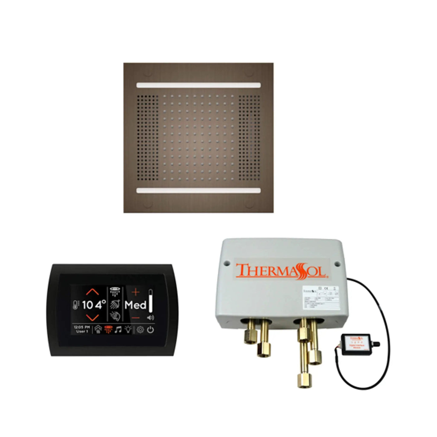 ThermaSol STC & HydroVive Wellness Shower Package With Digital Shower Valve (SAK40716) by SAKSBY WHOLESALE