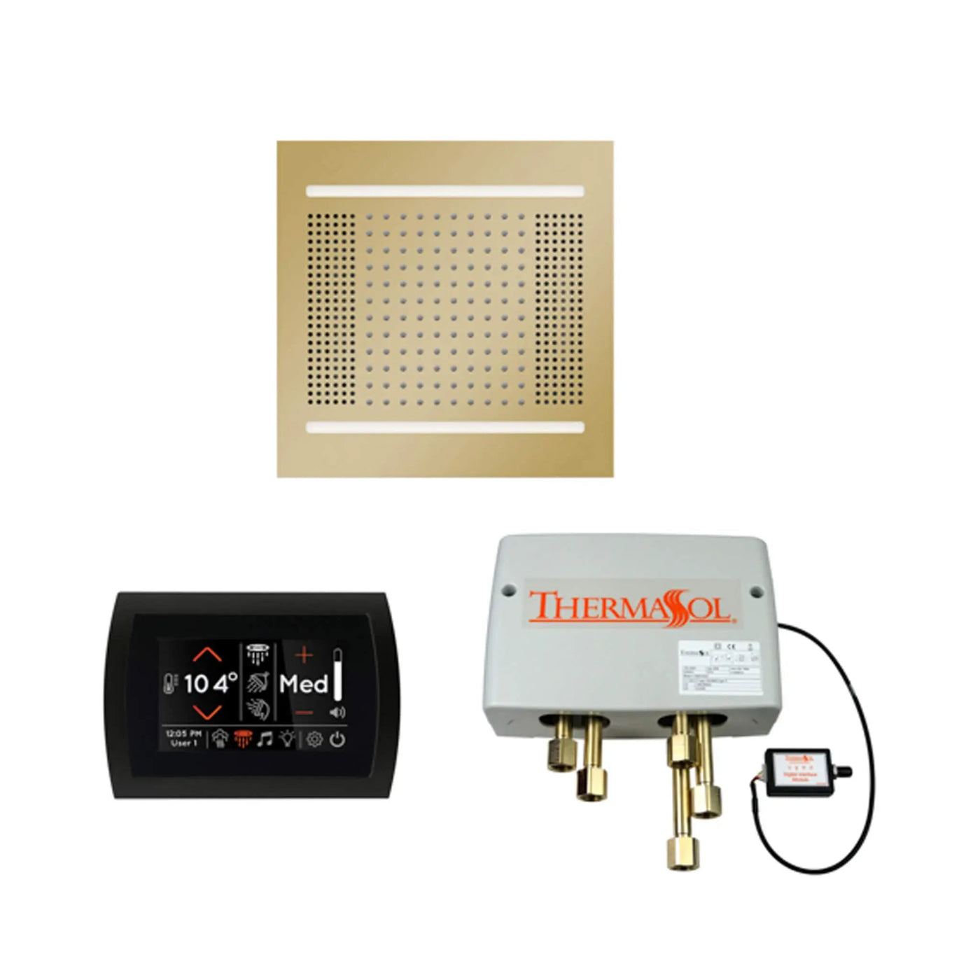 ThermaSol STC & HydroVive Wellness Shower Package With Digital Shower Valve (SAK40716) by SAKSBY WHOLESALE