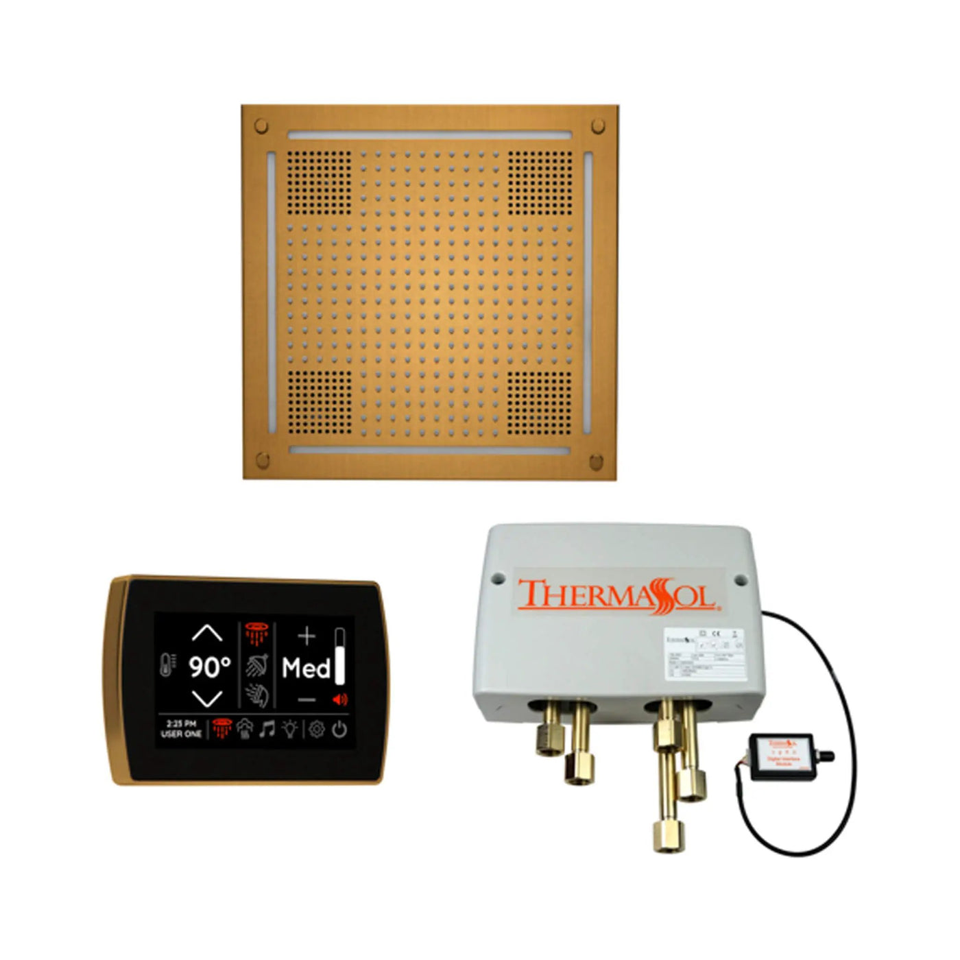 ThermaSol STC & HydroVive Wellness Shower Package With Digital Shower Valve (SAK40716) by SAKSBY WHOLESALE