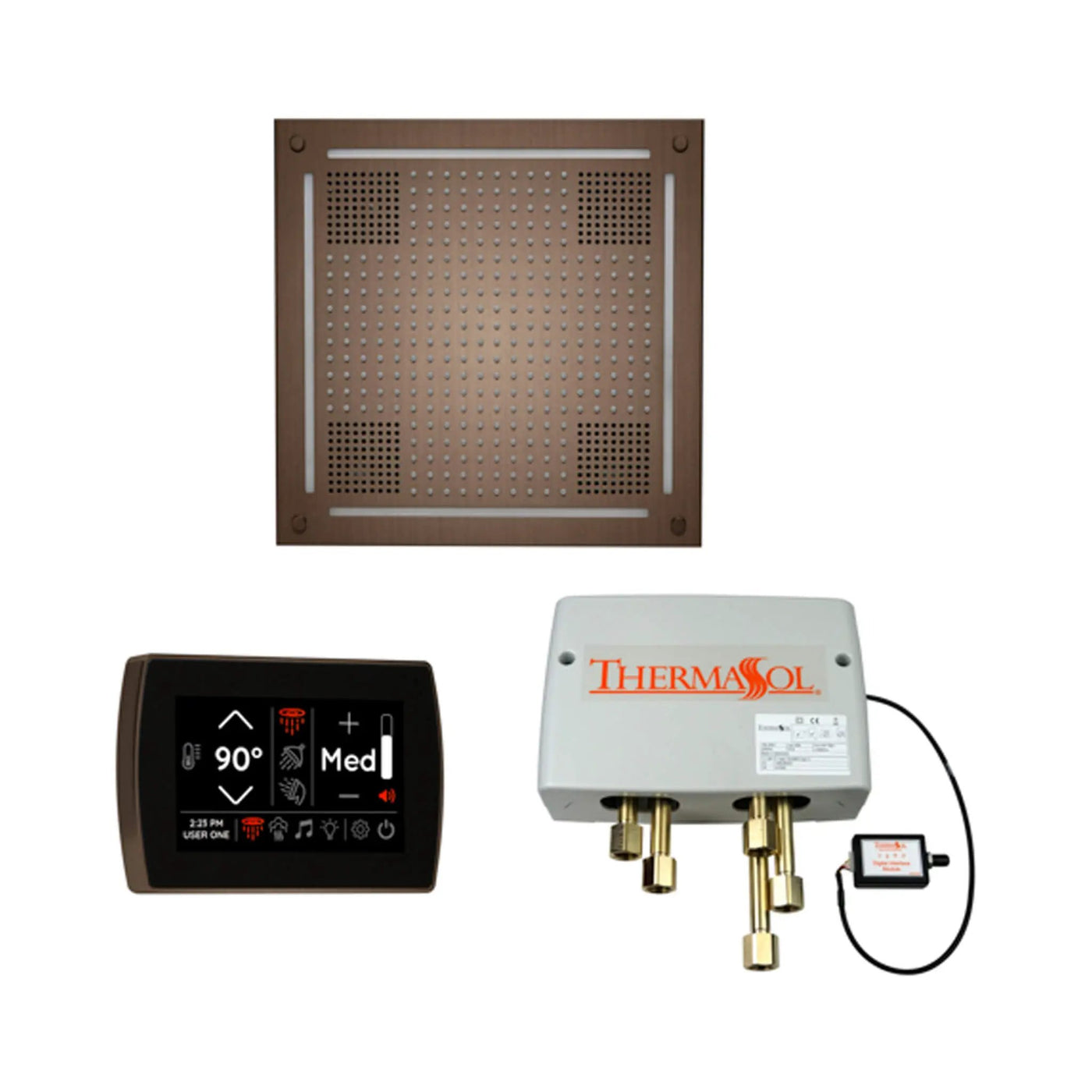 ThermaSol STC & HydroVive Wellness Shower Package With Digital Shower Valve (SAK40716) by SAKSBY WHOLESALE