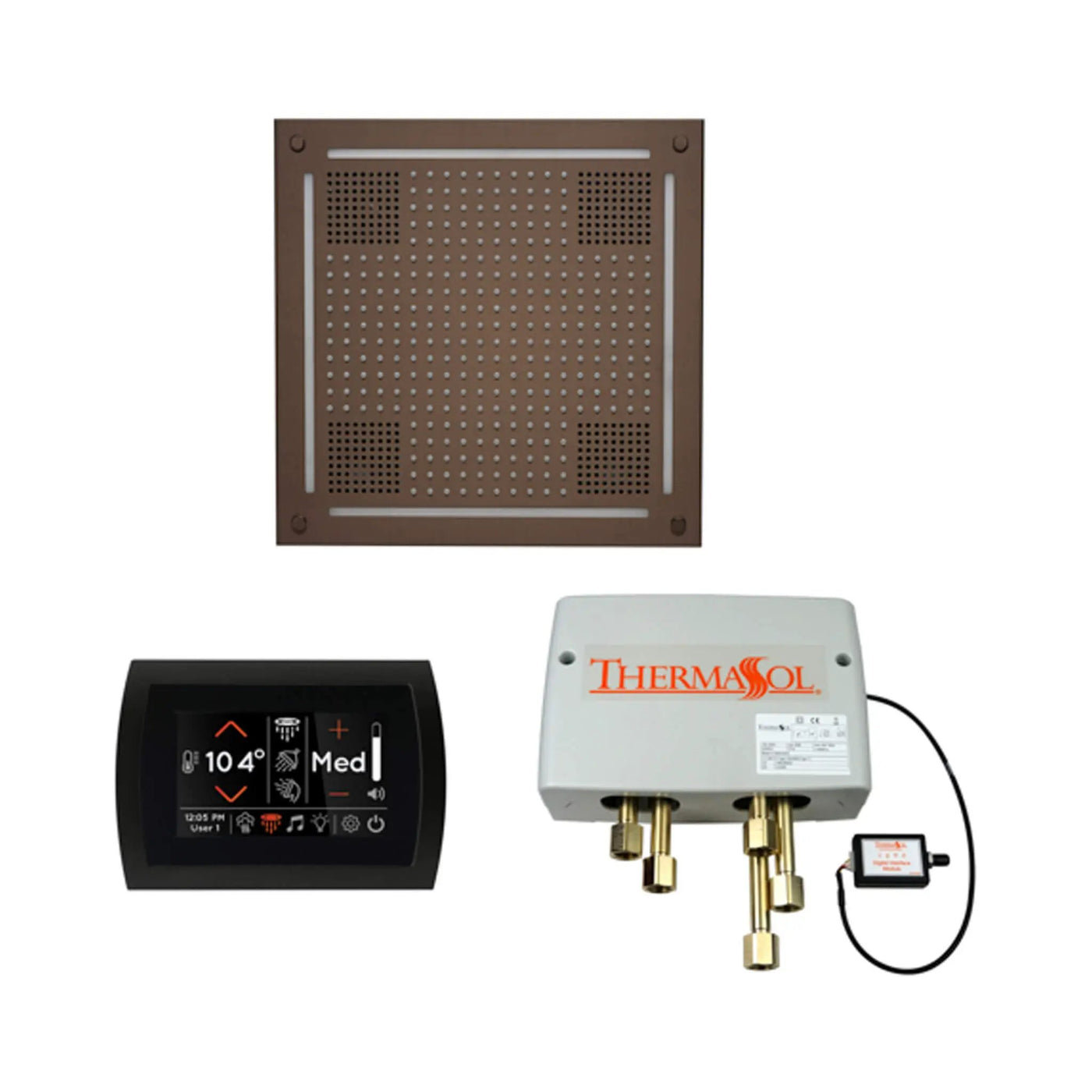 ThermaSol STC & HydroVive Wellness Shower Package With Digital Shower Valve (SAK40716) by SAKSBY WHOLESALE