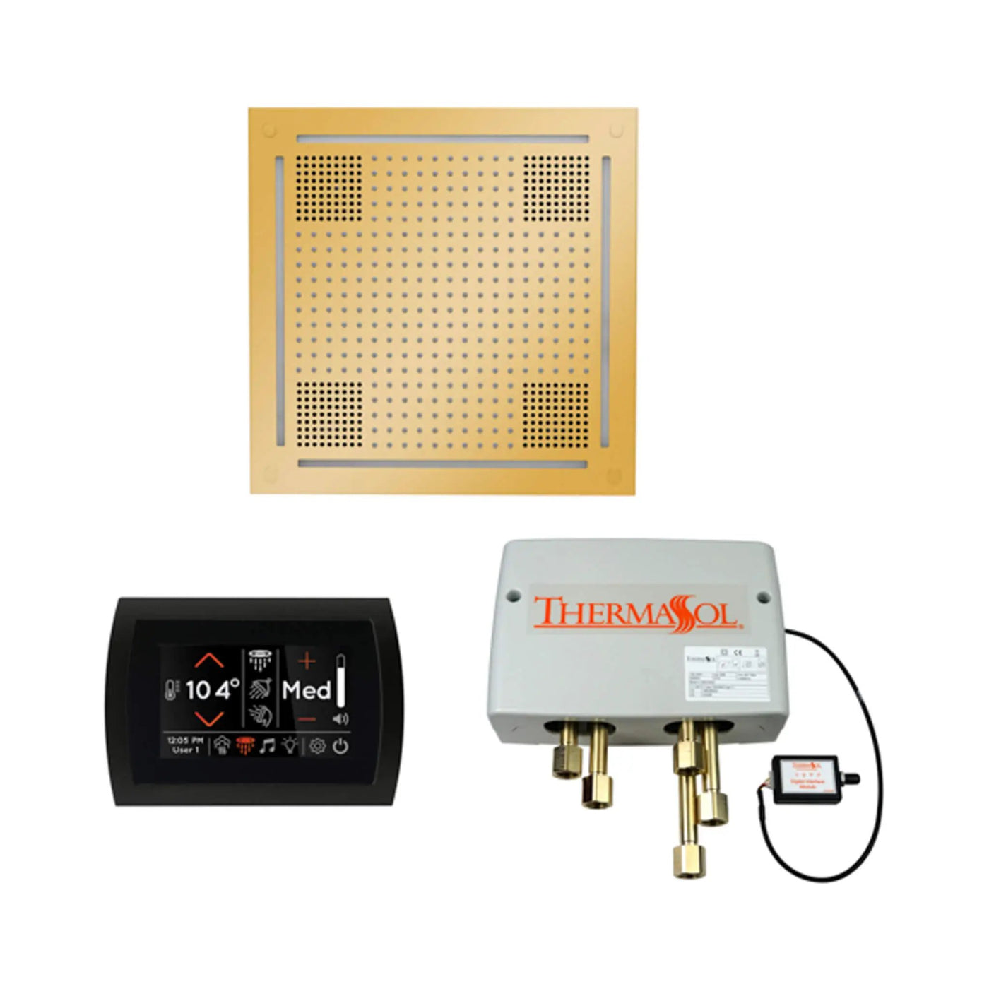 ThermaSol STC & HydroVive Wellness Shower Package With Digital Shower Valve (SAK40716) by SAKSBY WHOLESALE