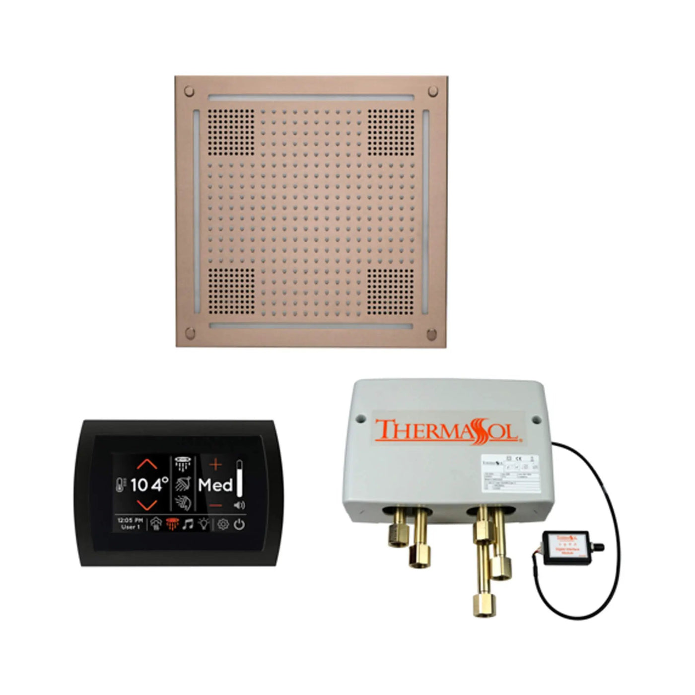 ThermaSol STC & HydroVive Wellness Shower Package With Digital Shower Valve (SAK40716) by SAKSBY WHOLESALE