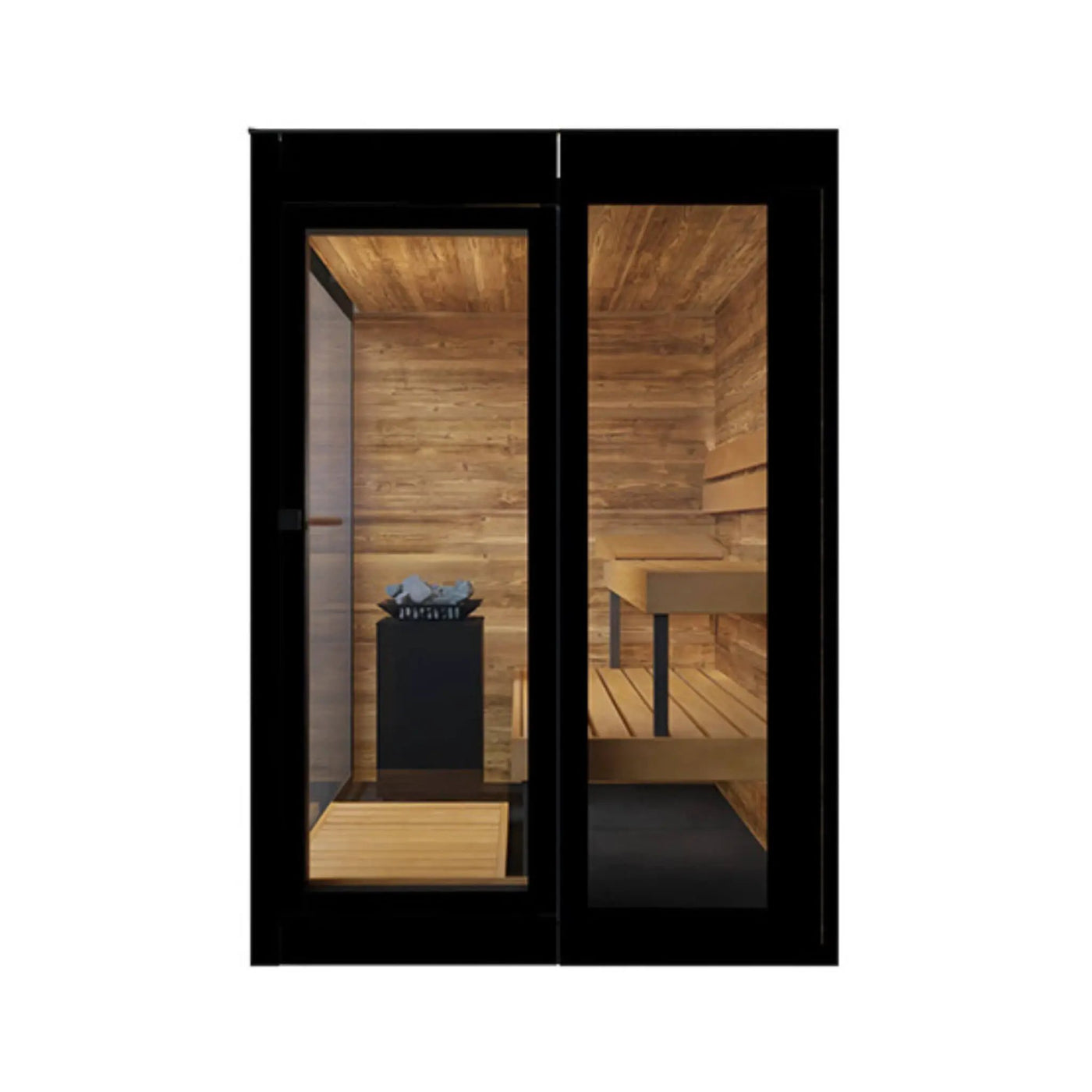 ThermaSol Vera 3-Person Fully-Assembled Outdoor Sauna Cabin [Made-To-Order] [14-VERADL/R] (SAK30752) by SAKSBY WHOLESALE