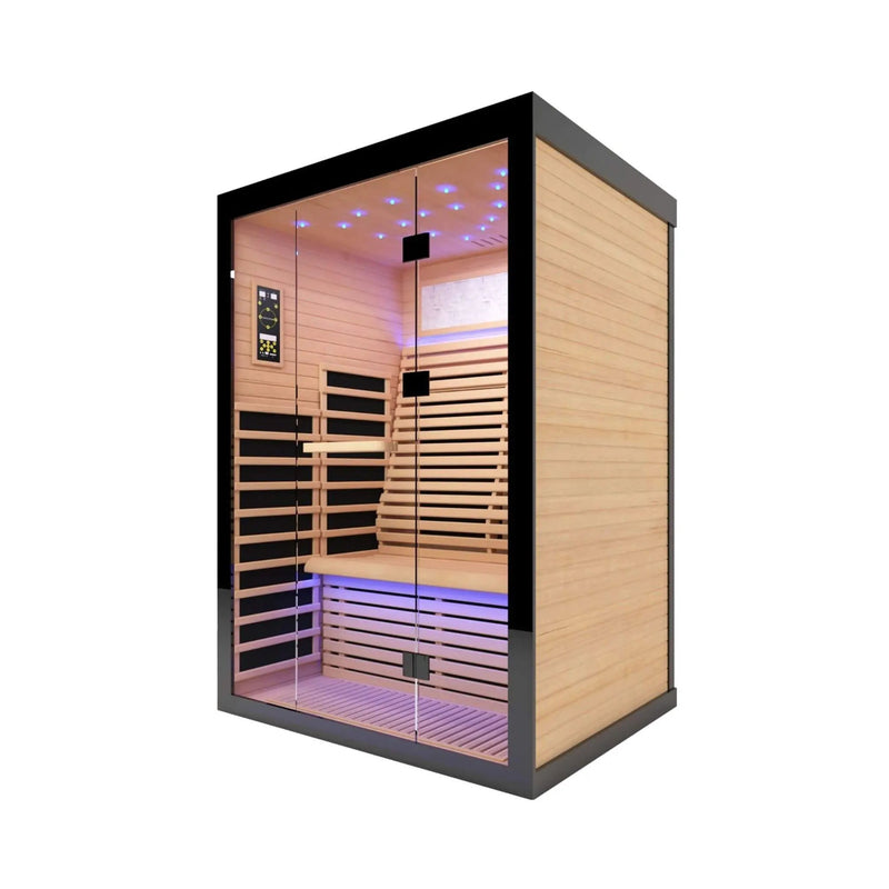 Thermora Vapor Luxury 2-Person Canadian Hemlock Wood Far Infrared Home Sauna (SAK56874) by SAKSBY WHOLESALE