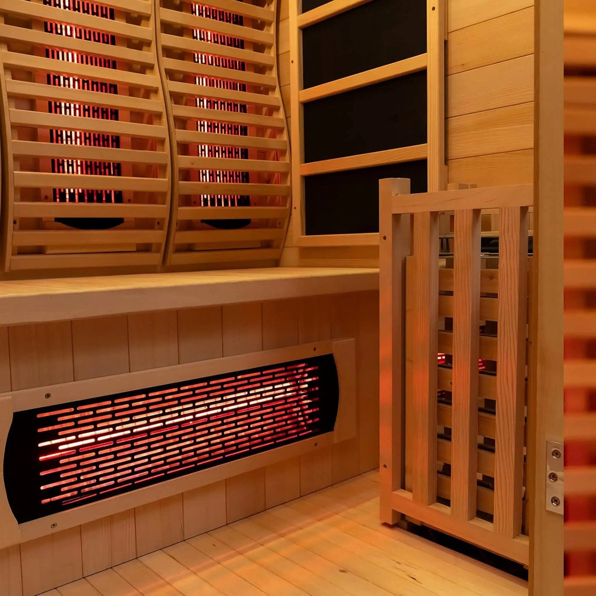 Rövia Luma 2-Person Indoor Hybrid Sauna Room With Infrared And 3.5KW Steam Heater [Made-To-Order] (SAK83750) by SAKSBY WHOLESALE
