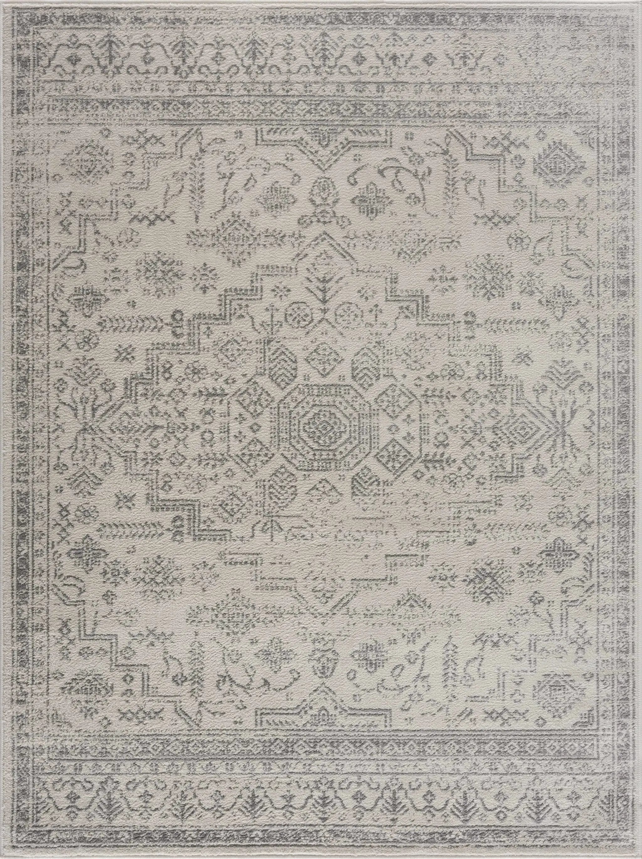 Tigried Ivory & Gray 2323 Area Rug - Clearance by Boutique Rugs