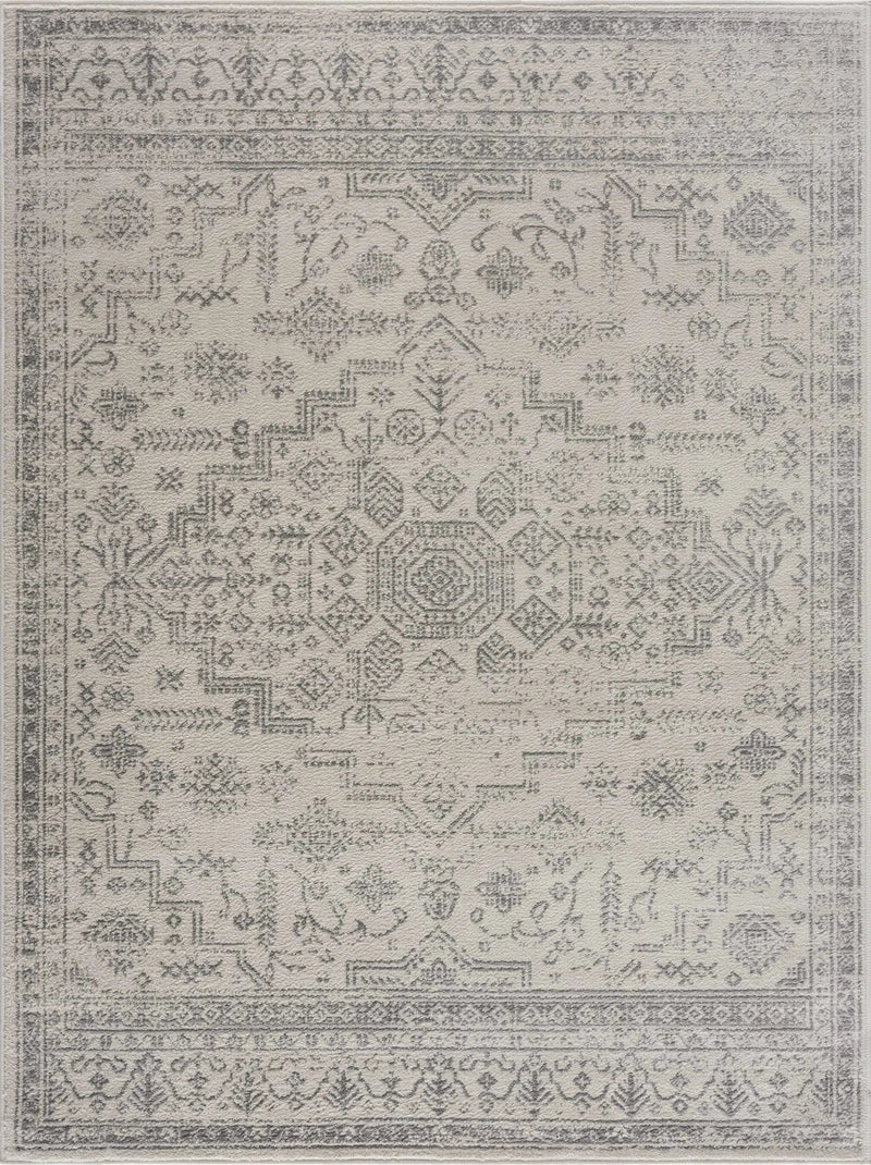 Tigried Ivory & Gray 2323 Area Rug - Clearance by Boutique Rugs
