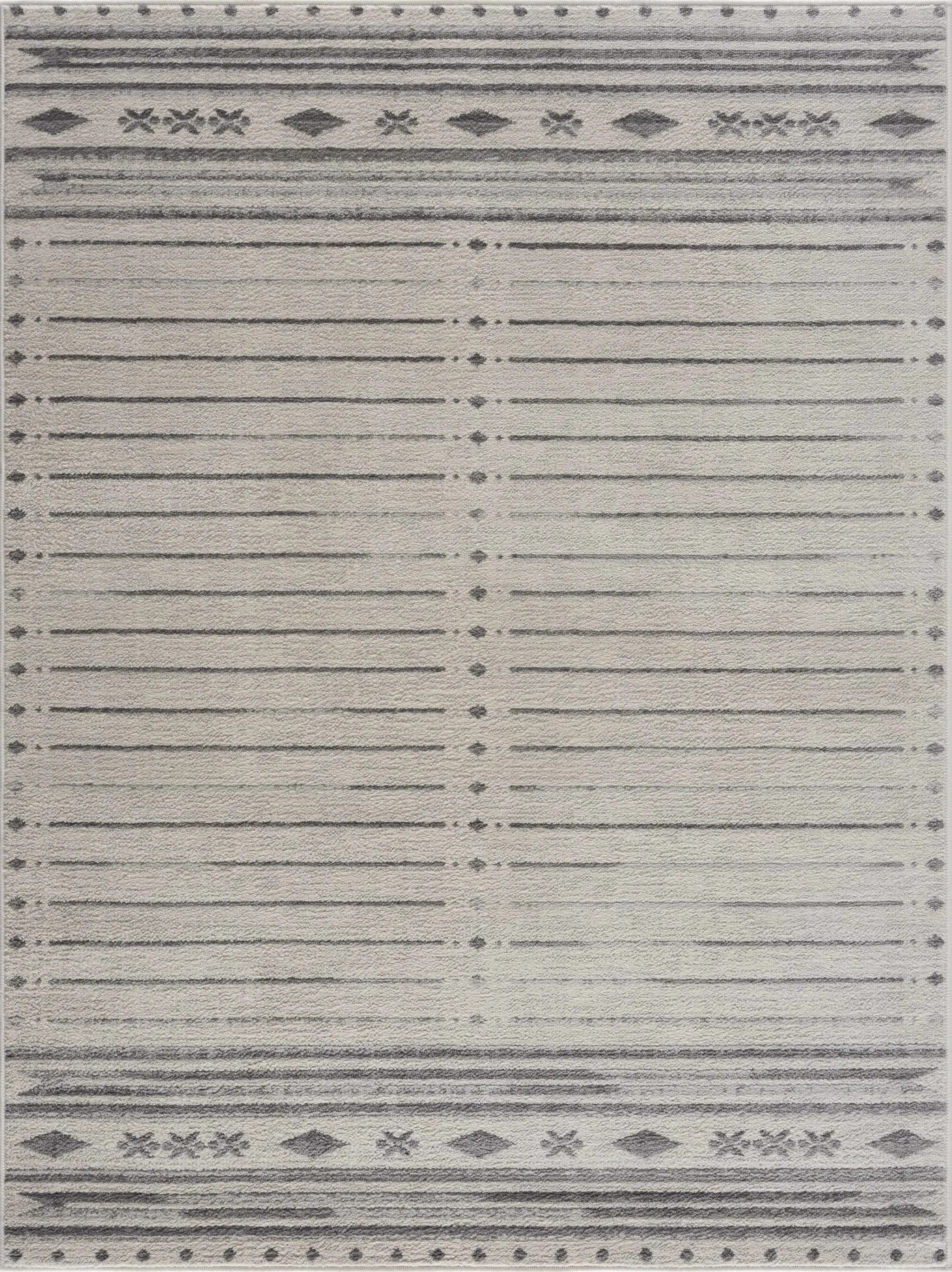 Tigri Aztec Ivory & Gray 2325 Area Rug - Clearance by Boutique Rugs