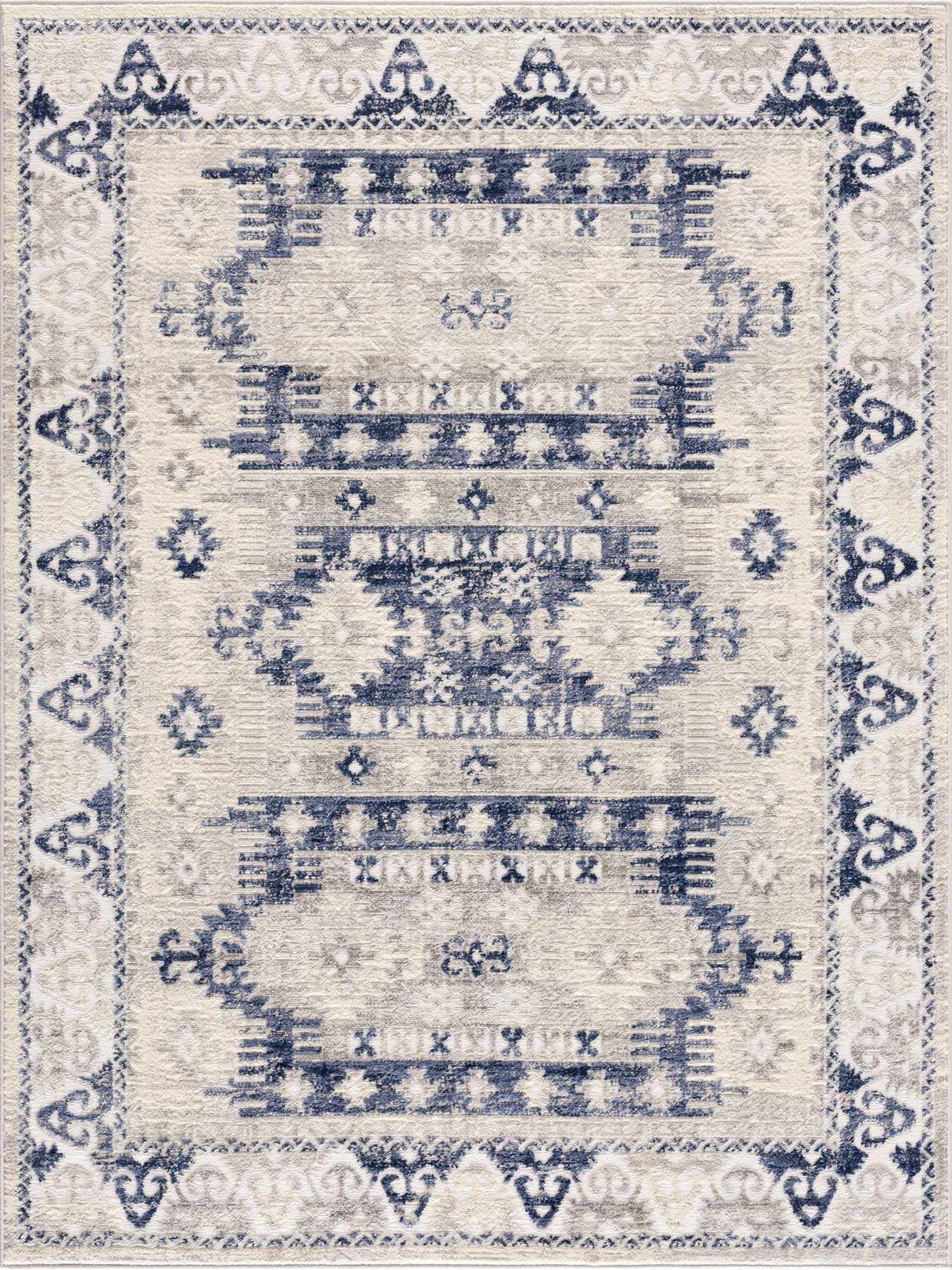 Bindi Navy Area Rug - Clearance by Boutique Rugs