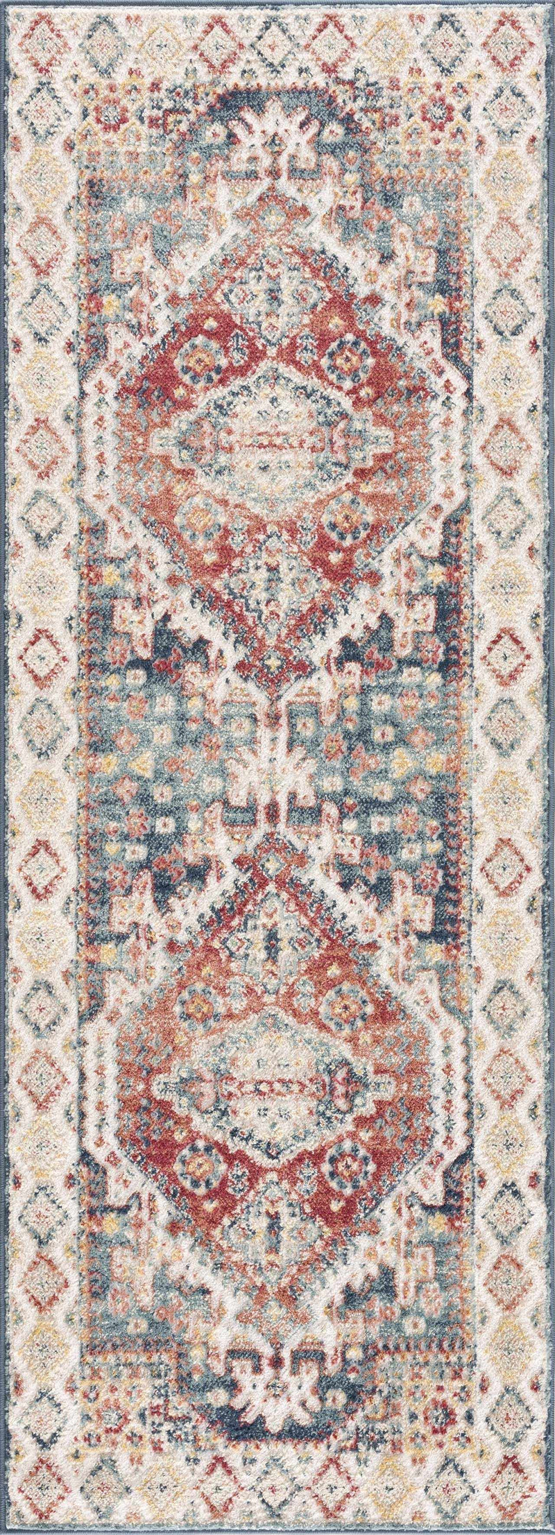 Brend Rust Medallion Area Rug - Clearance by Boutique Rugs
