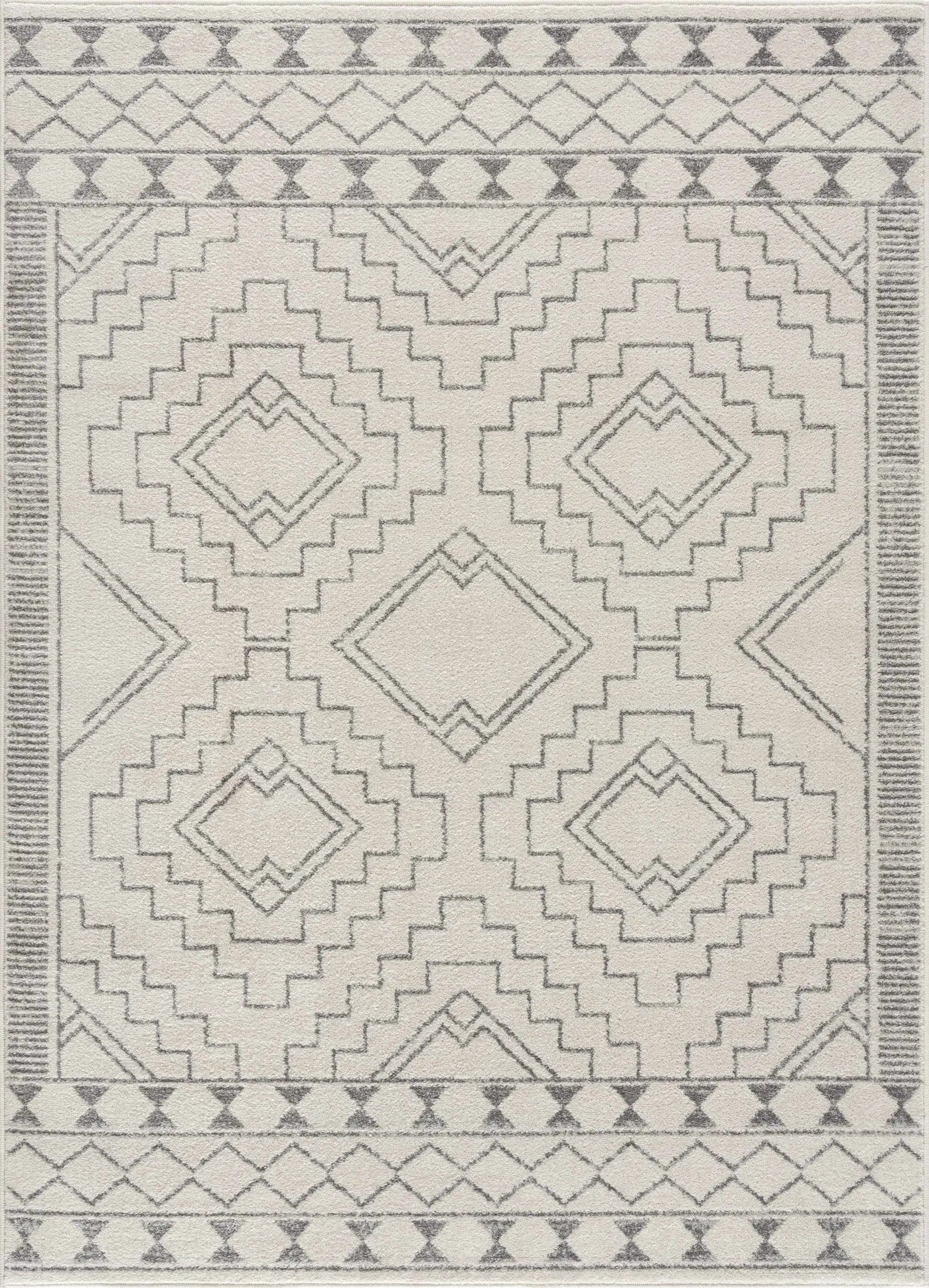KMRSH-4614 Ivory Tribal Carpet - Clearance by Boutique Rugs