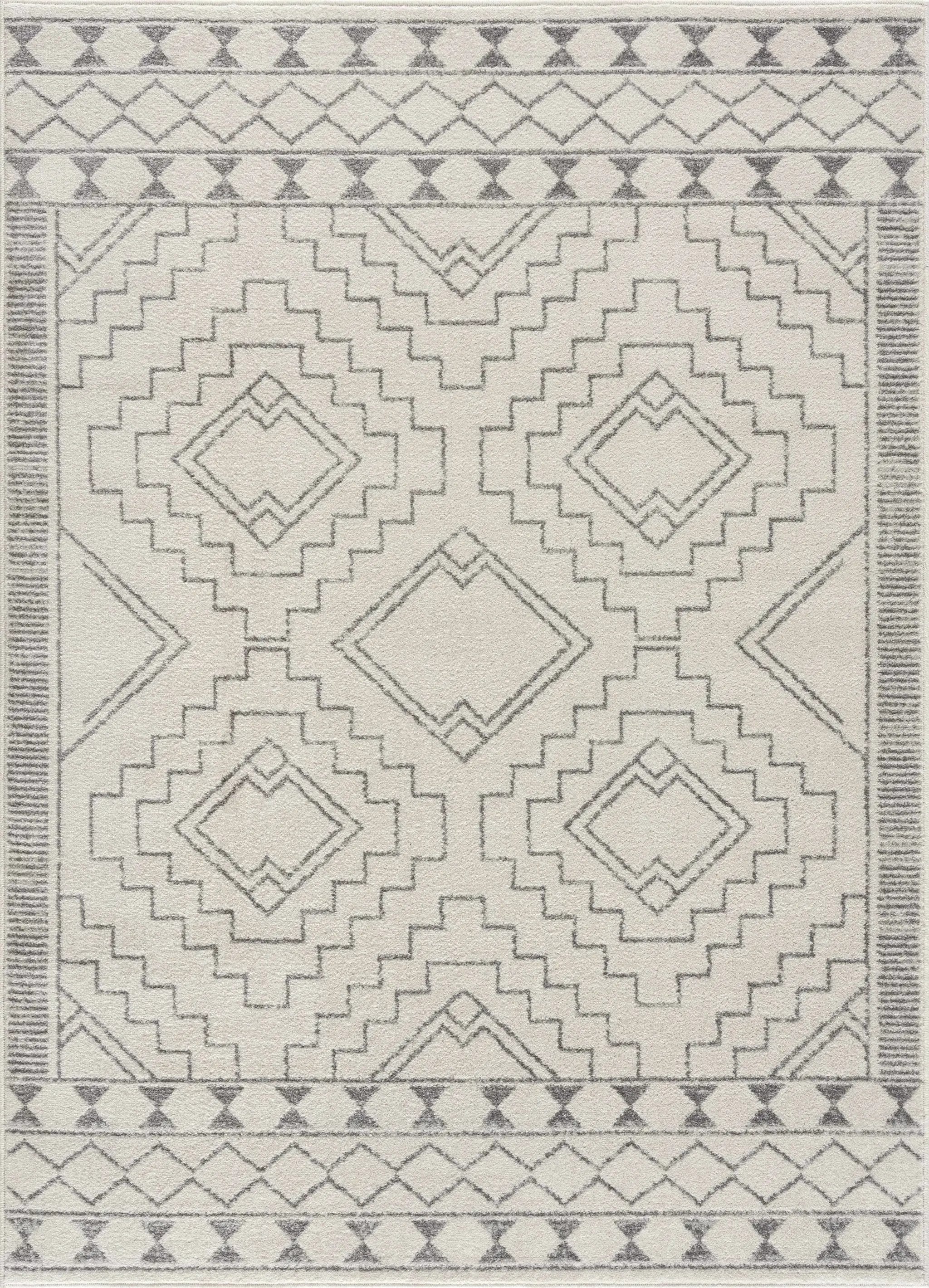 KMRSH-4614 Ivory Tribal Carpet - Clearance by Boutique Rugs
