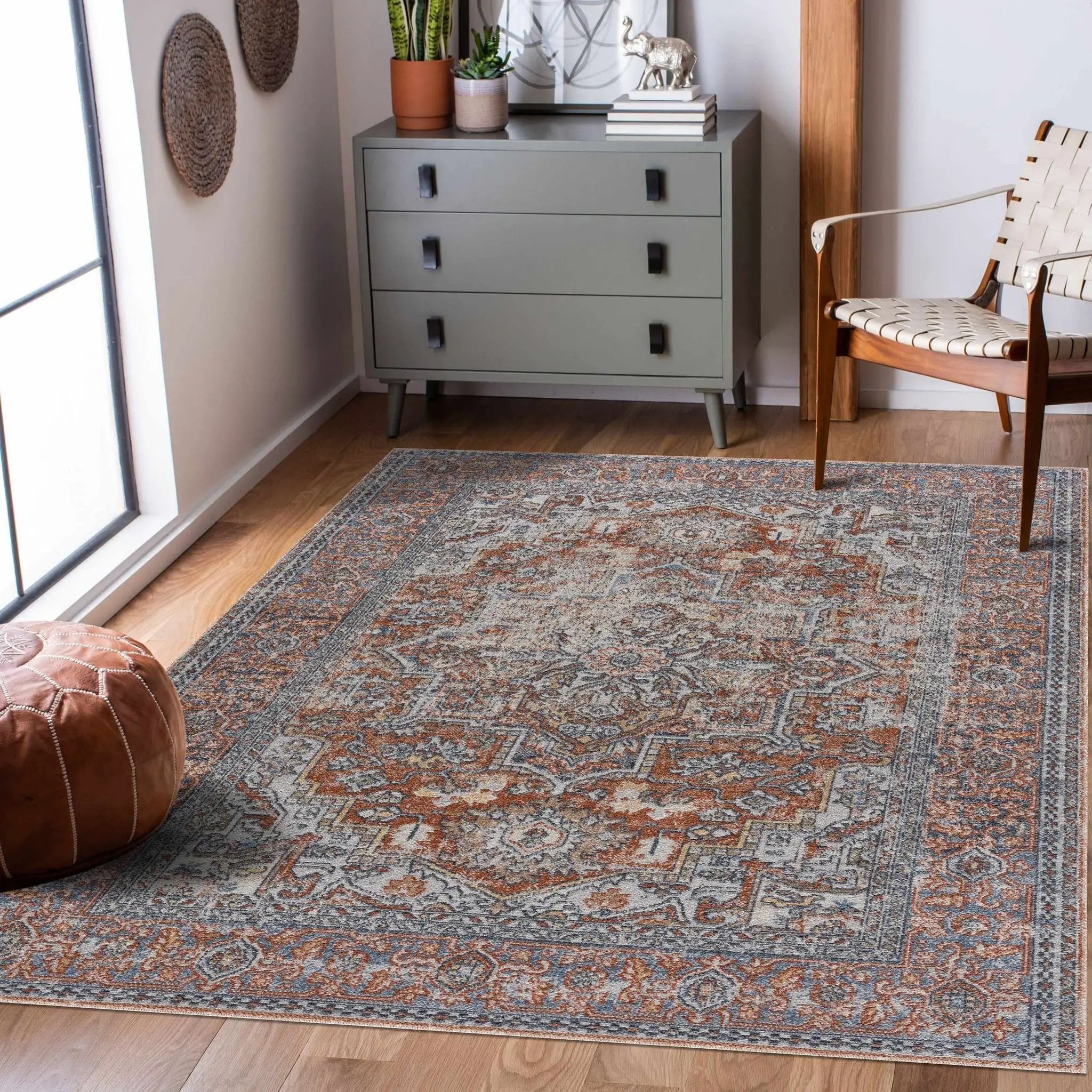 Aila Traditional Design Washable Rug - Clearance by Boutique Rugs