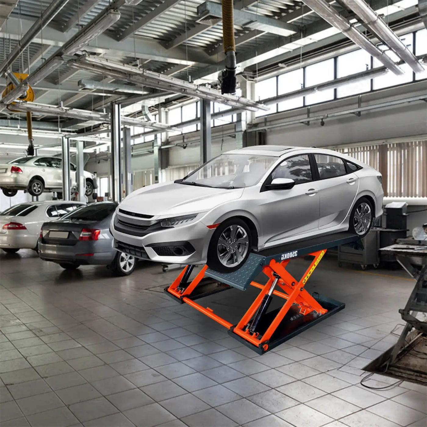 Katool KT-X80 8,000 Lbs Mid Rise Scissor Lift by Chery Industrial