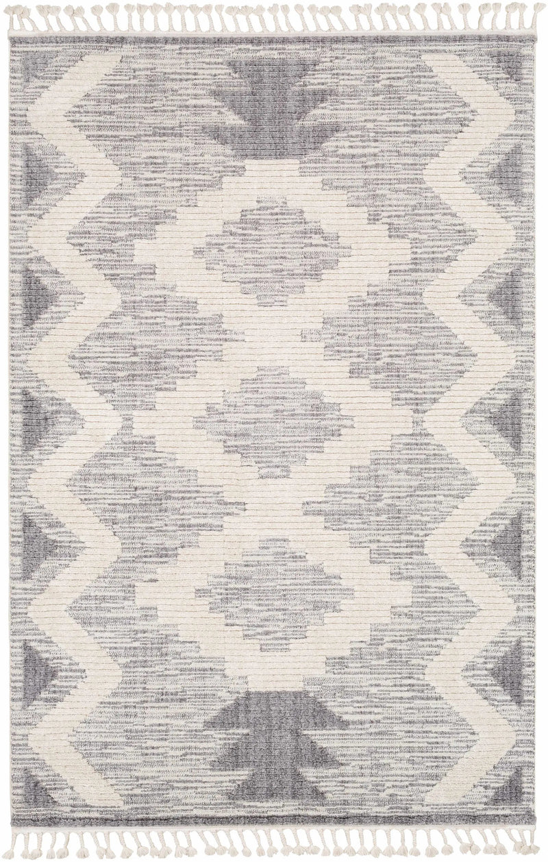 Thornburg High/Low Pile Rug with Tassels - Clearance by Boutique Rugs