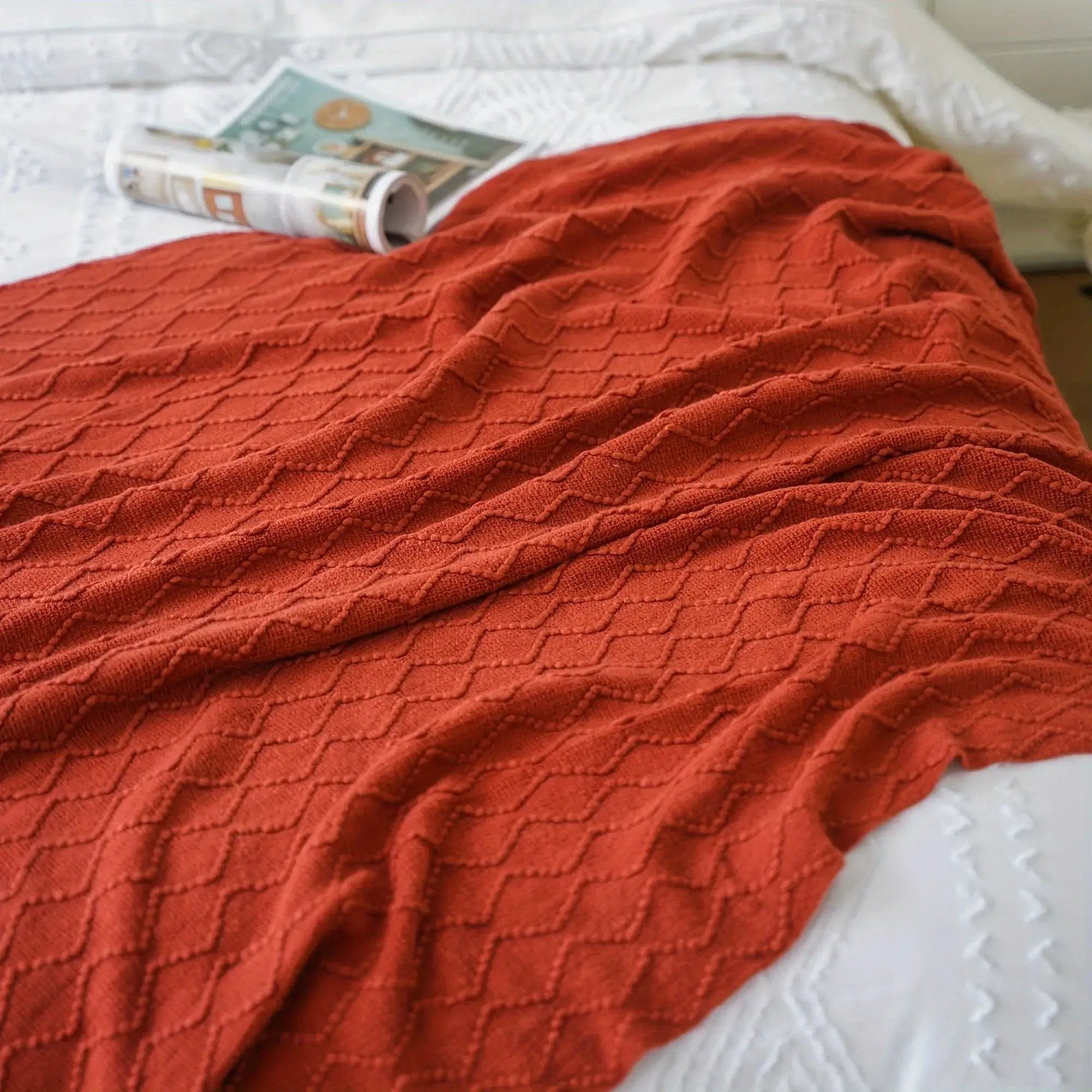 Throw Blanket - Soft Navy Blue 50x60 by House Of Avana