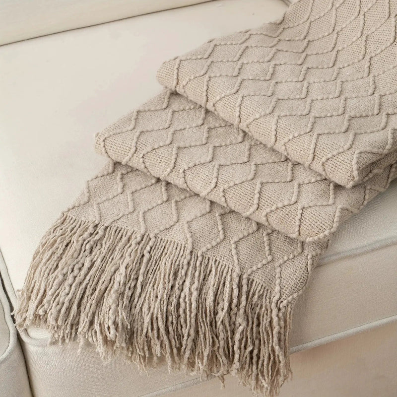 Throw Blanket - Soft Navy Blue 50x60 by House Of Avana