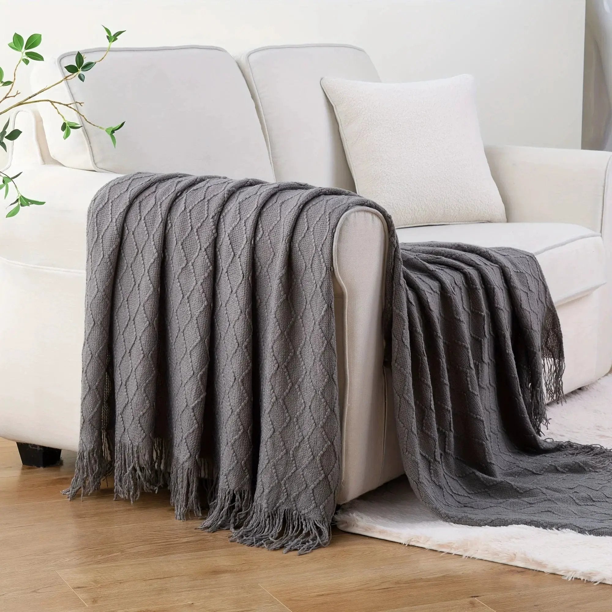 Throw Blanket - Soft Navy Blue 50x60 by House Of Avana