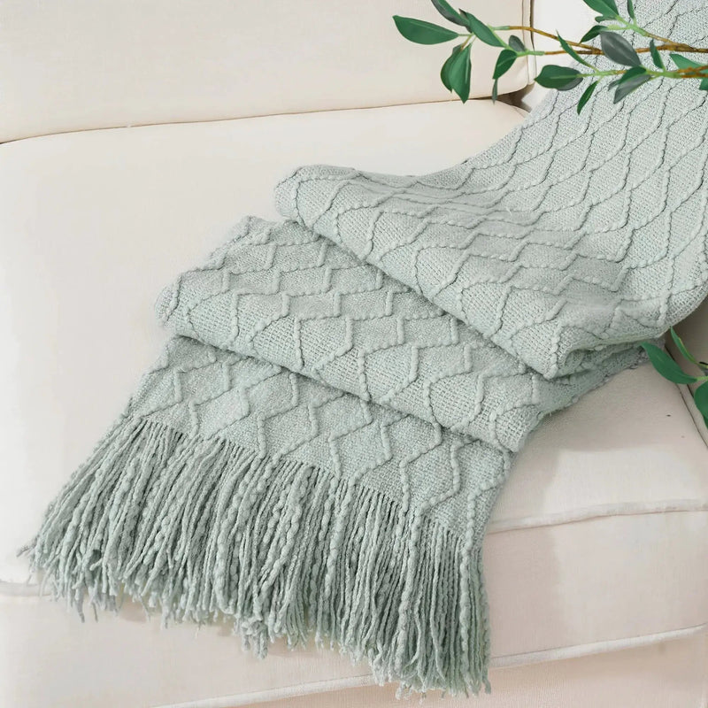 Throw Blanket - Soft Navy Blue 50x60 by House Of Avana