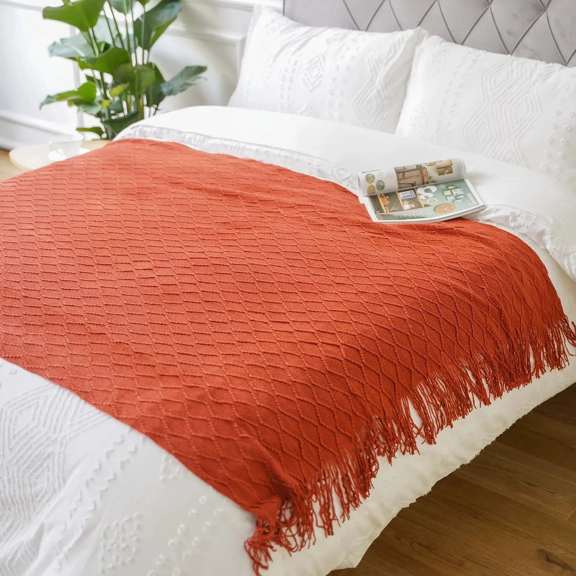Throw Blanket - Soft Navy Blue 50x60 by House Of Avana