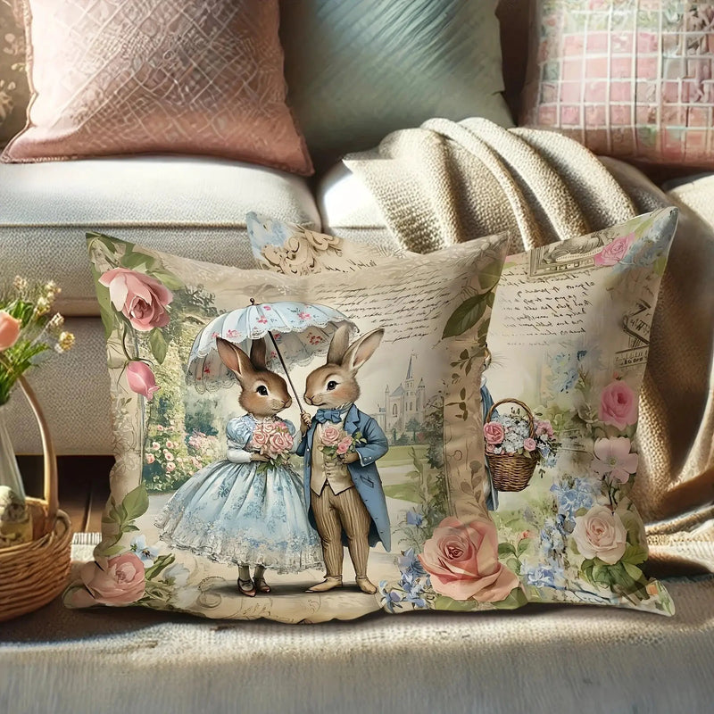 Throw Pillow Covers - Retro Romantic Pink Set by House Of Avana