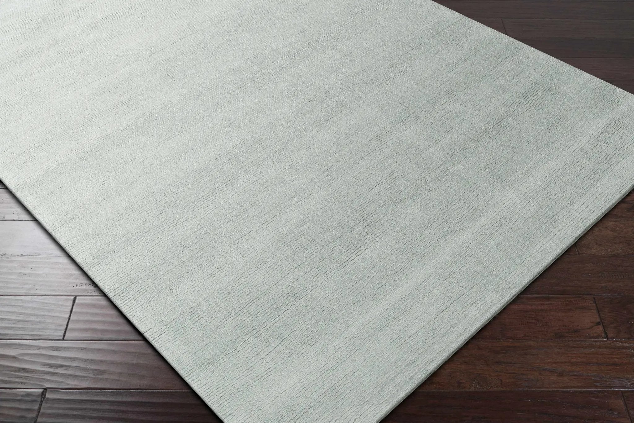 Brockton Solid Dusty Sage Wool Rug by Boutique Rugs