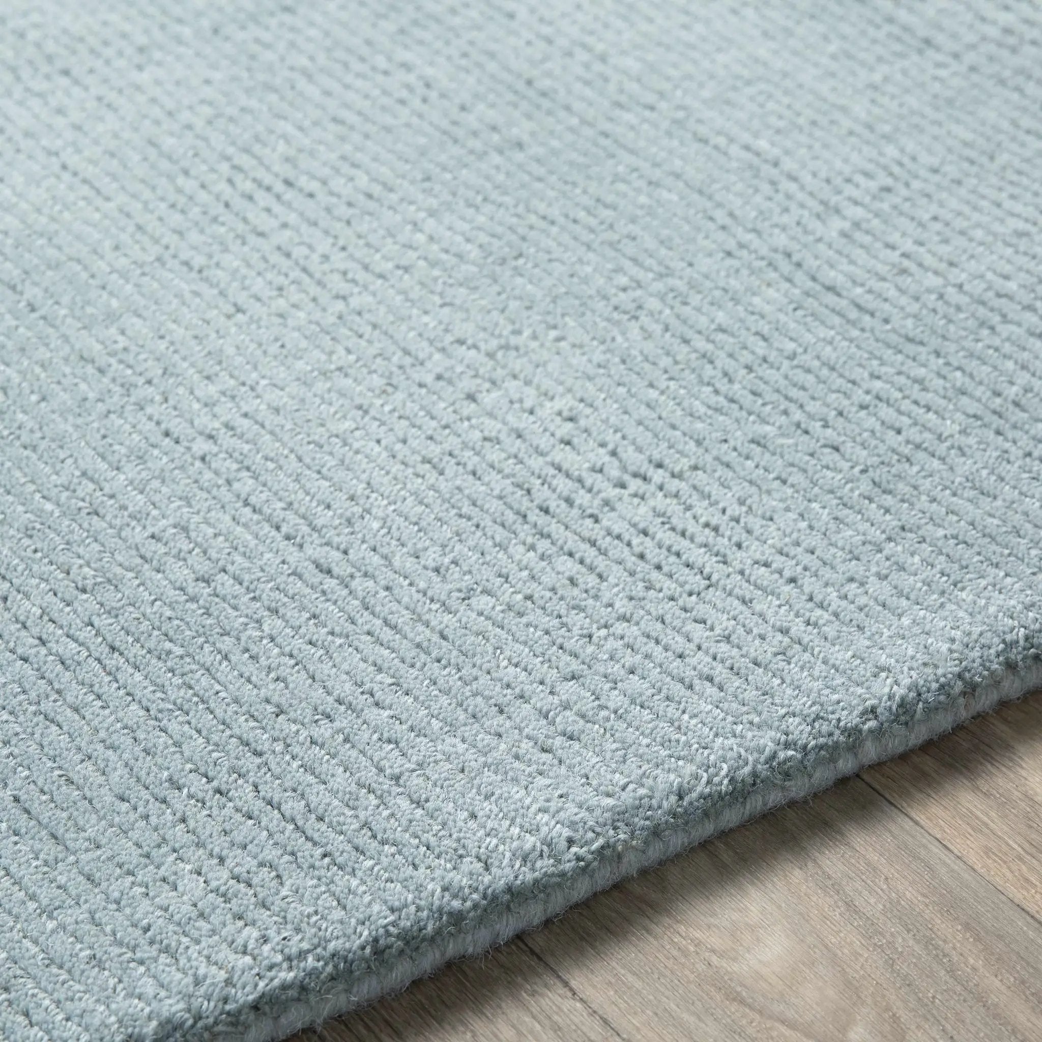 Brockton Solid Dusty Sage Wool Rug by Boutique Rugs