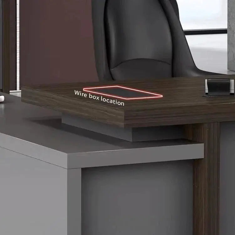 Elmore · Modern L-Shaped Executive Desk by Arc Grove
