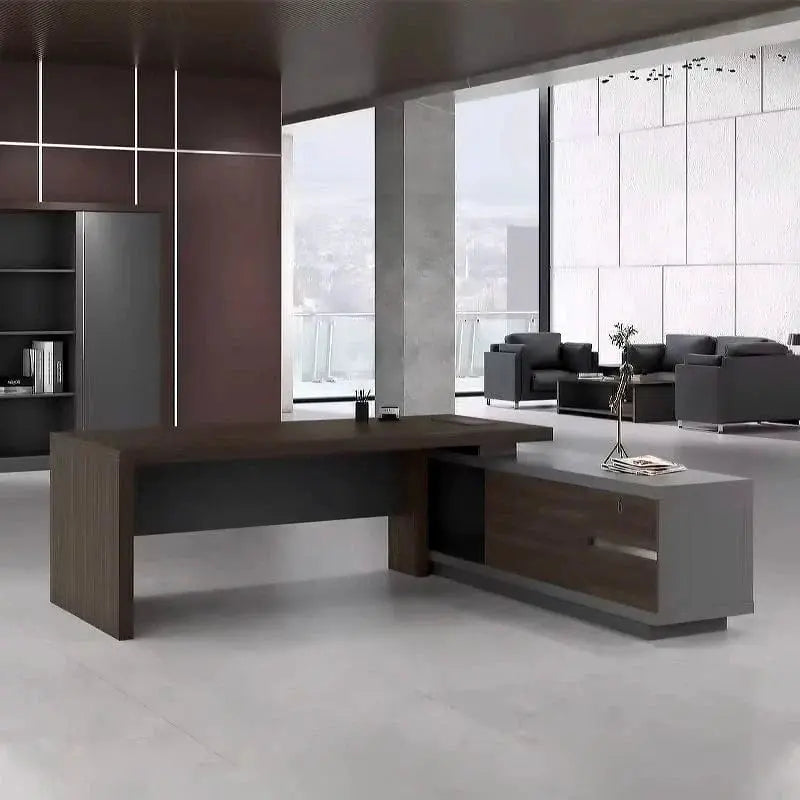 Elmore · Modern L-Shaped Executive Desk by Arc Grove