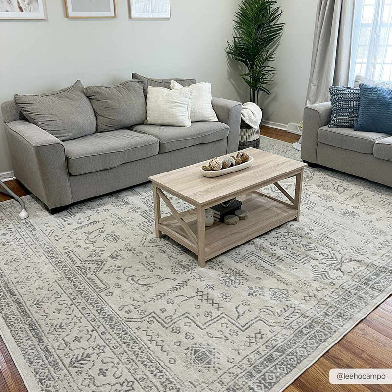 Tigried Ivory & Gray 2323 Area Rug - Clearance by Boutique Rugs