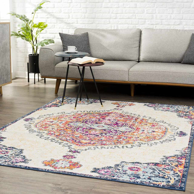 Tigrit Blue & Orange 2300 Area Rug - Clearance by Boutique Rugs