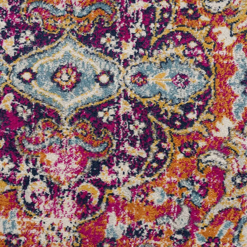 Tigrit Blue & Orange 2300 Area Rug - Clearance by Boutique Rugs