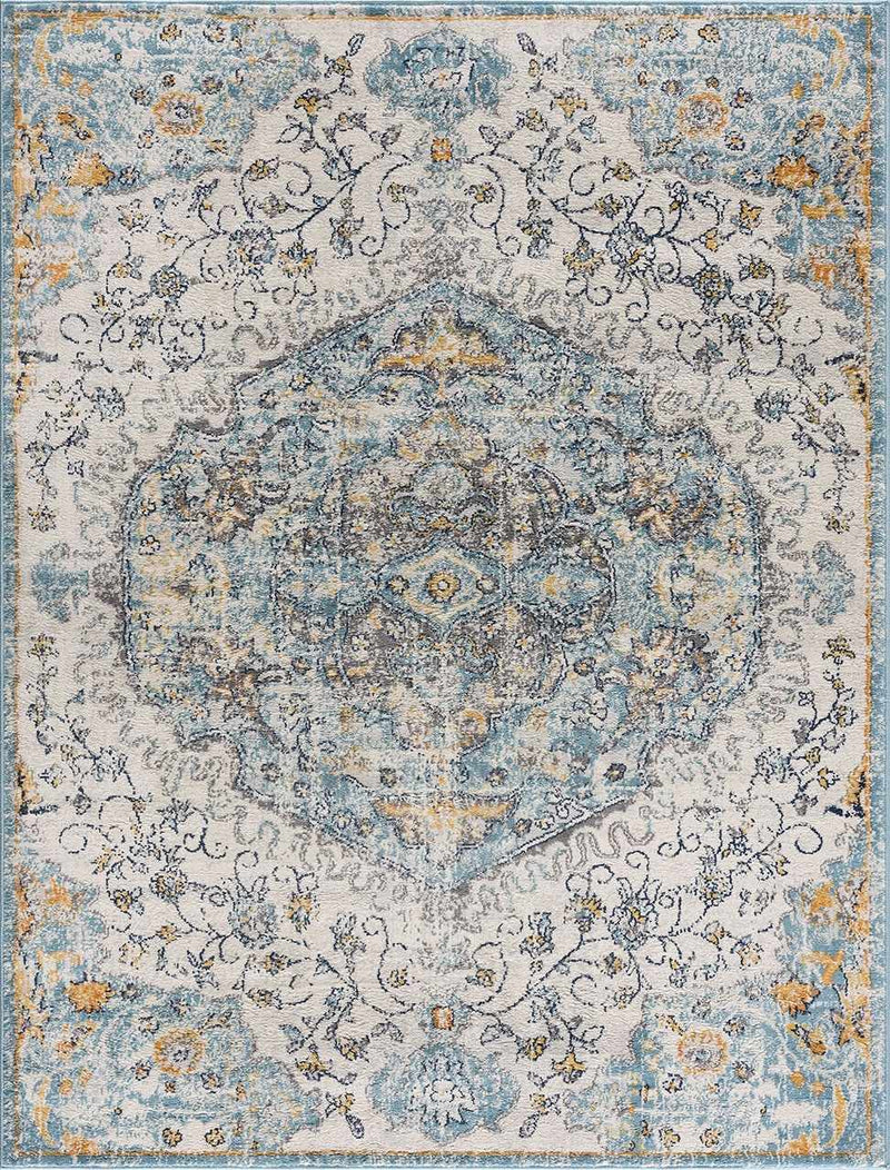 Tigrit Blue 2301 Area Rug - Clearance by Boutique Rugs