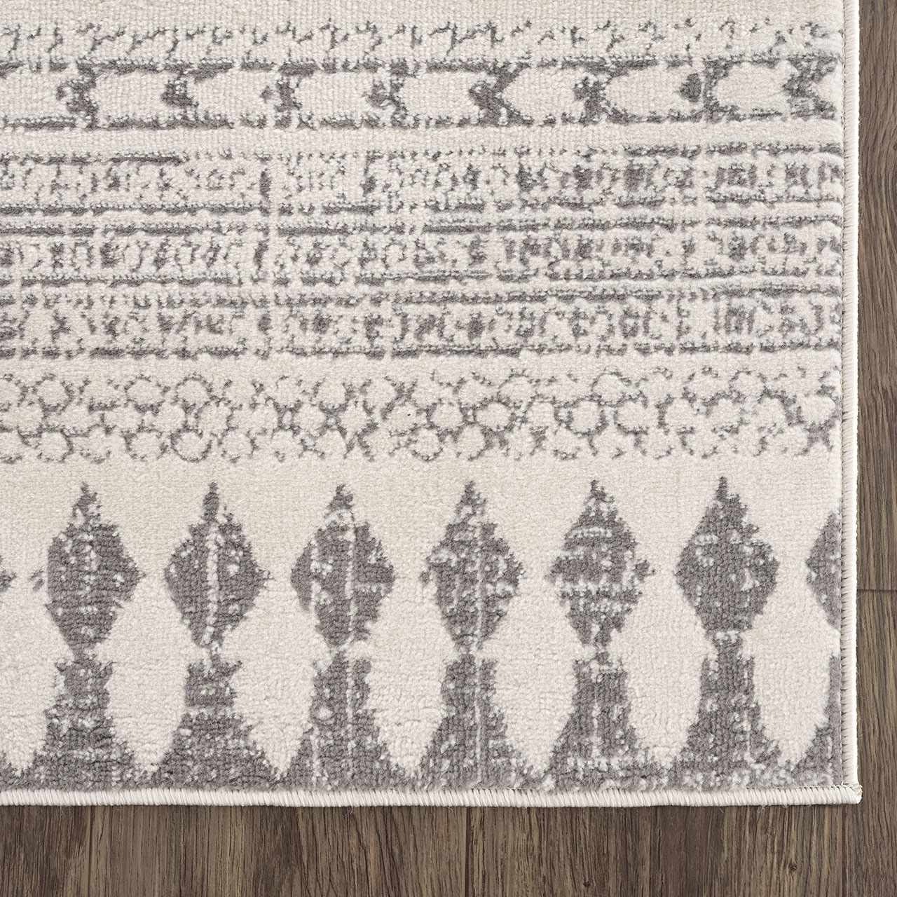 Tigri Aztec Ivory & Gray 2311 Rug - Clearance by Boutique Rugs