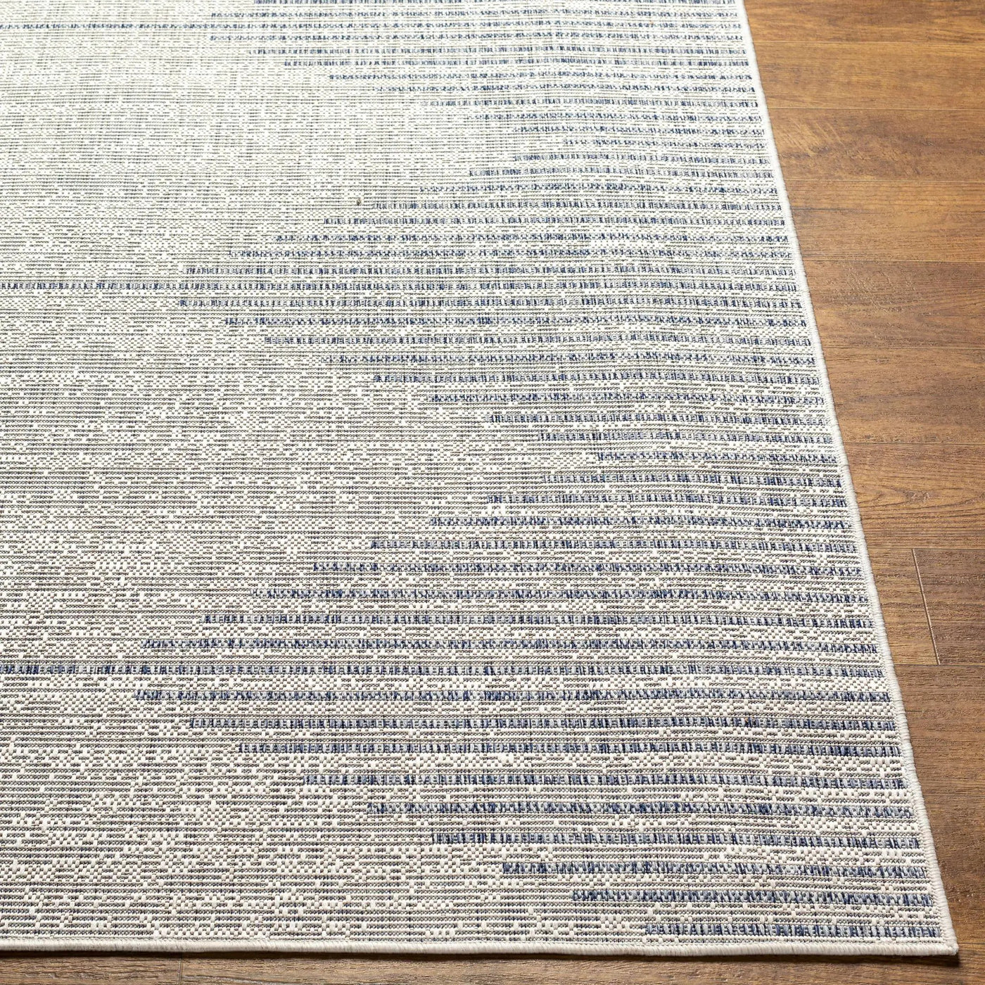 Stephan Gray & Blue Outdoor Rug by Boutique Rugs