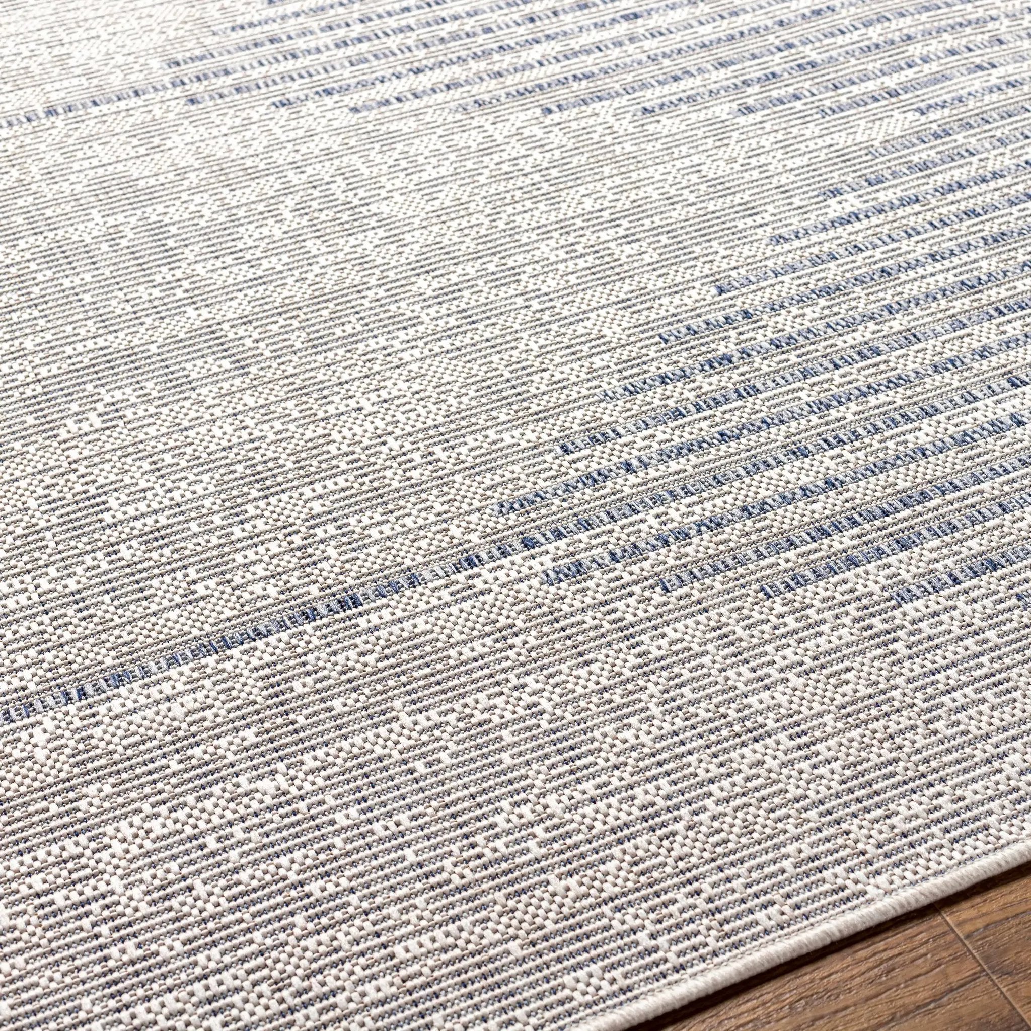 Stephan Gray & Blue Outdoor Rug by Boutique Rugs