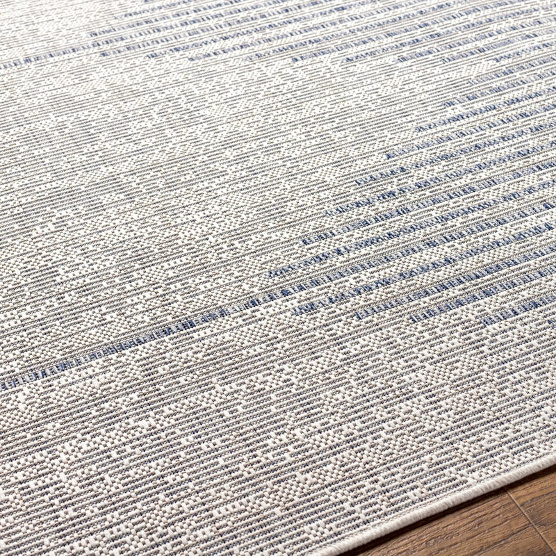 Stephan Gray & Blue Outdoor Rug by Boutique Rugs