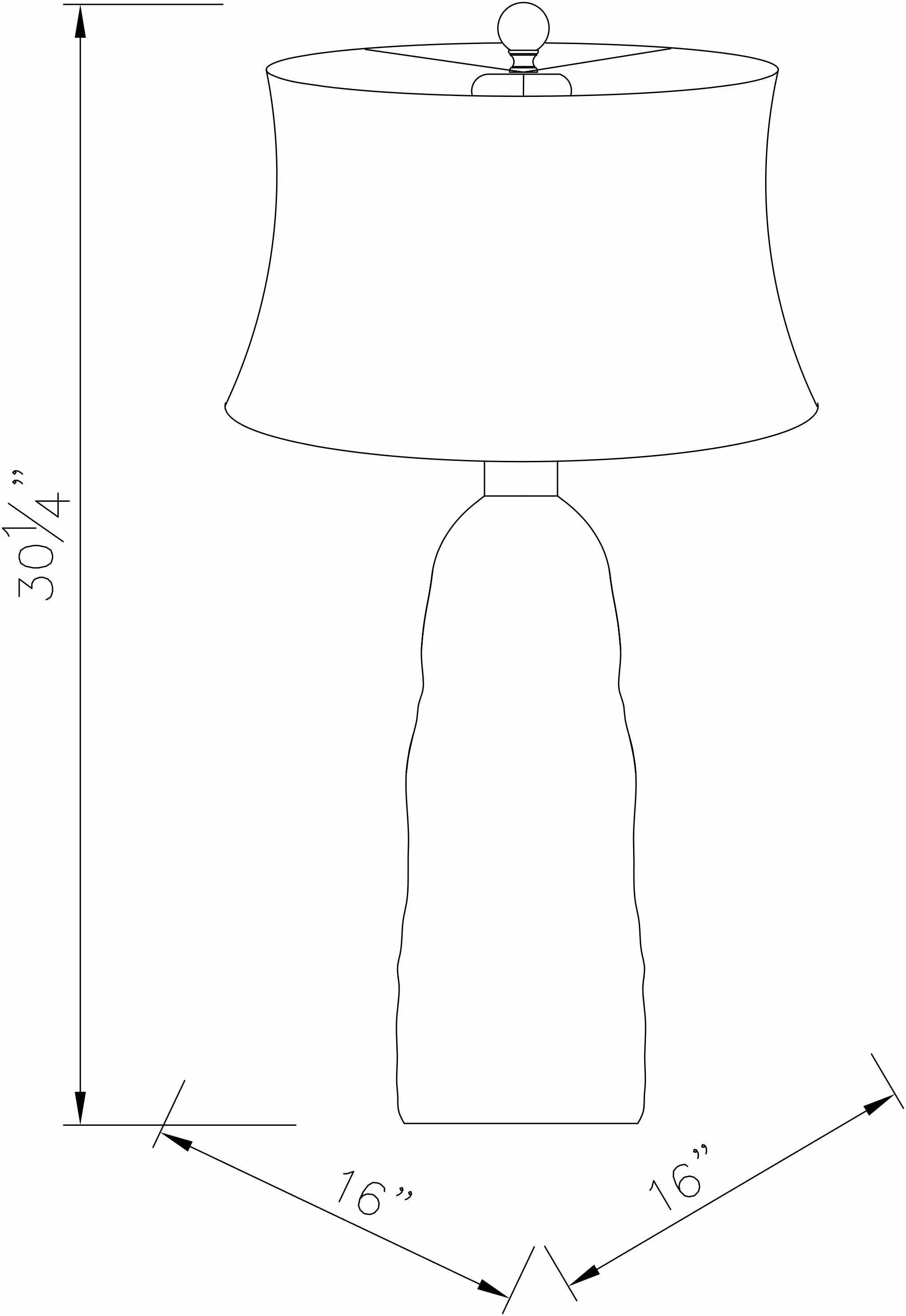 Tinoto Glass Table Lamp - Clearance by Boutique Rugs