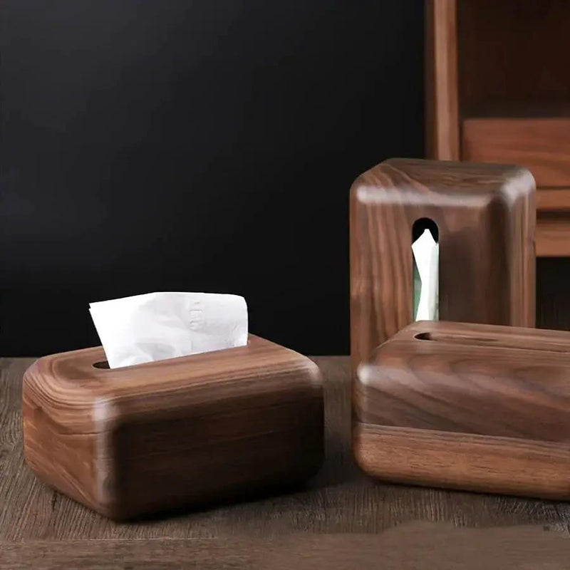 Tissue Box - Handcrafted Wooden with Lid by House Of Avana