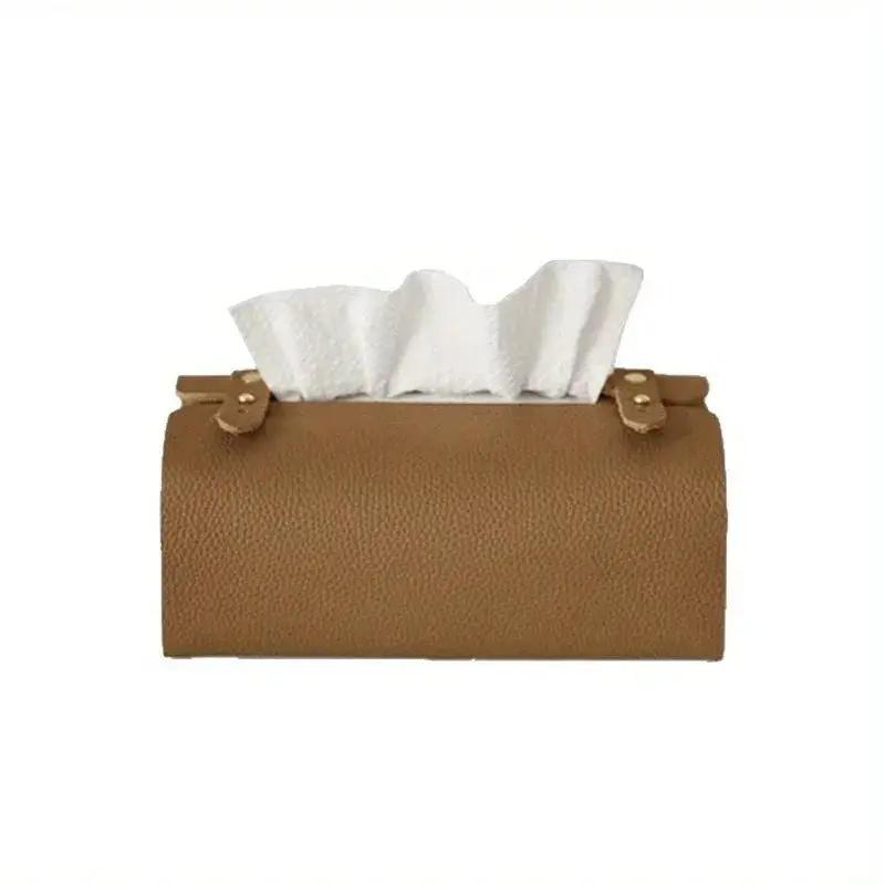 Tissue Box Holder - Luxury Faux Leather Small by House Of Avana