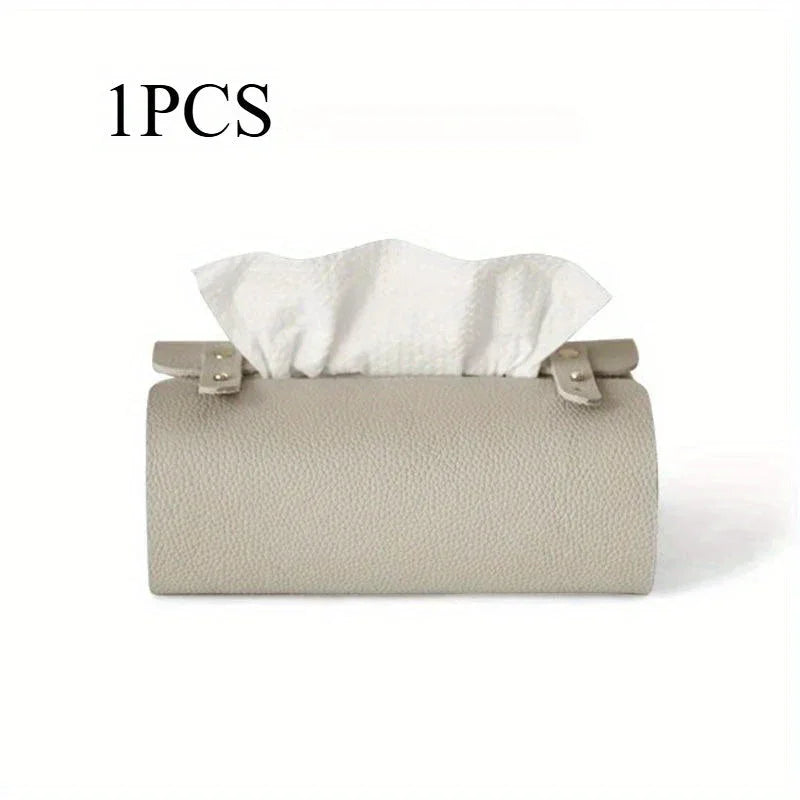 Tissue Box Holder - Luxury Faux Leather Small