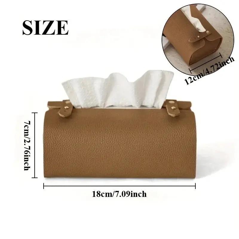 Tissue Box Holder - Luxury Faux Leather Small by House Of Avana