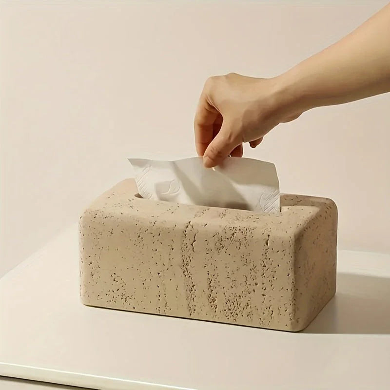 Tissue Box Holder - Modern Wooden Small