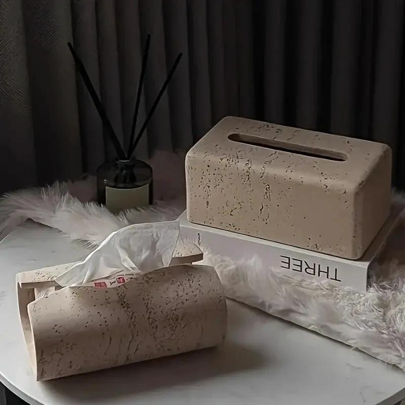 Tissue Box Holder - Modern Wooden Small by House Of Avana