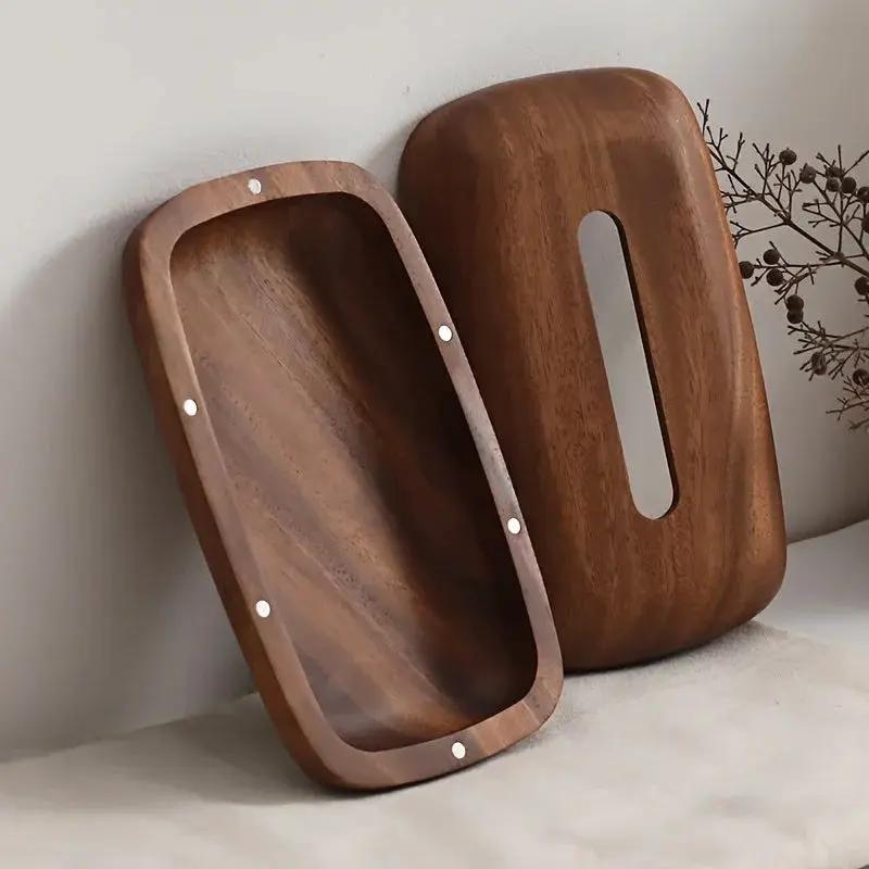 Tissue Box - Luxury Wooden Walnut by House Of Avana